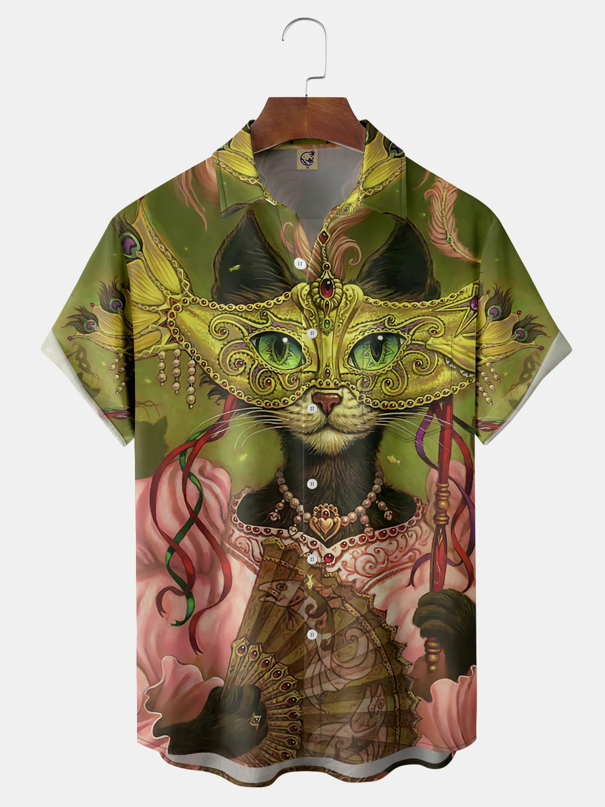 Mardi Gras Chest Pocket Short Sleeve Shirt