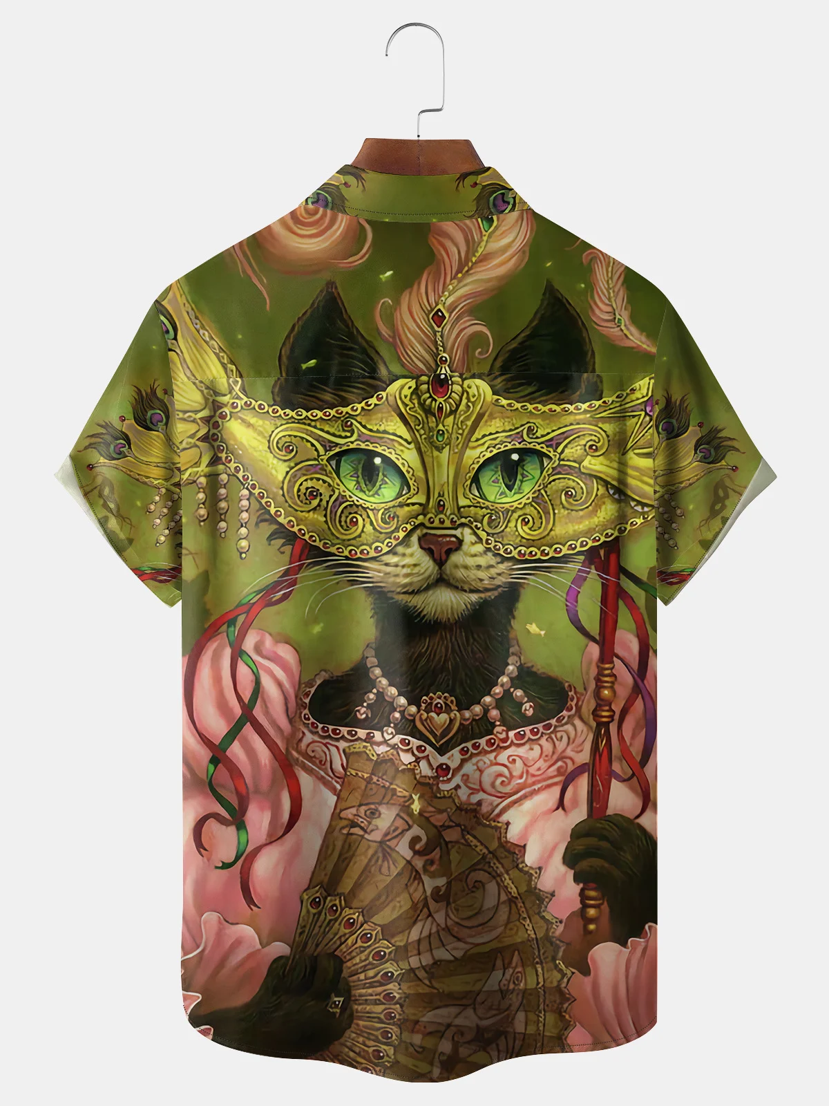 Mardi Gras Chest Pocket Short Sleeve Shirt