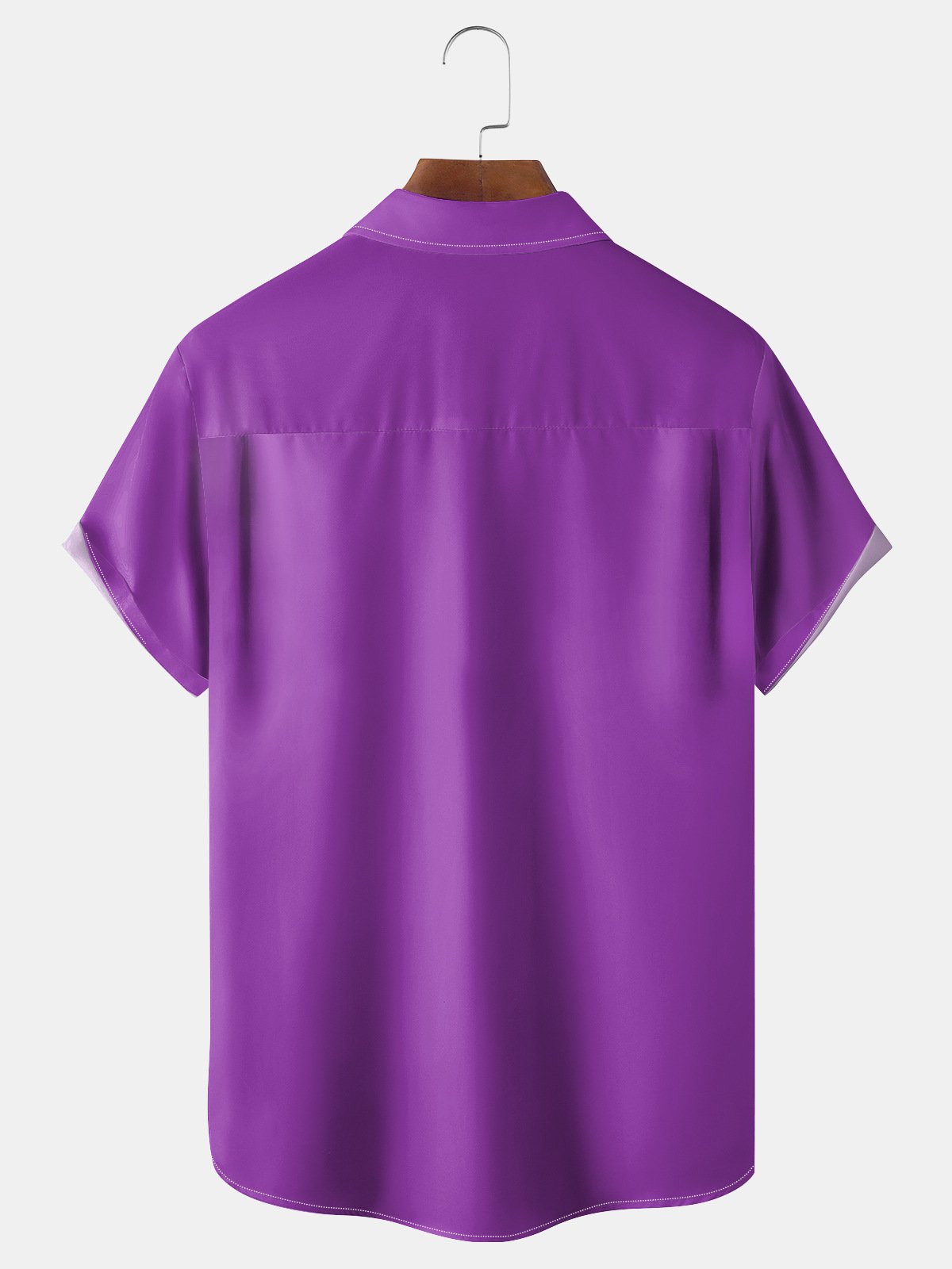 MARDI GRAS Mask Chest Pocket Short Sleeve Bowling Shirt