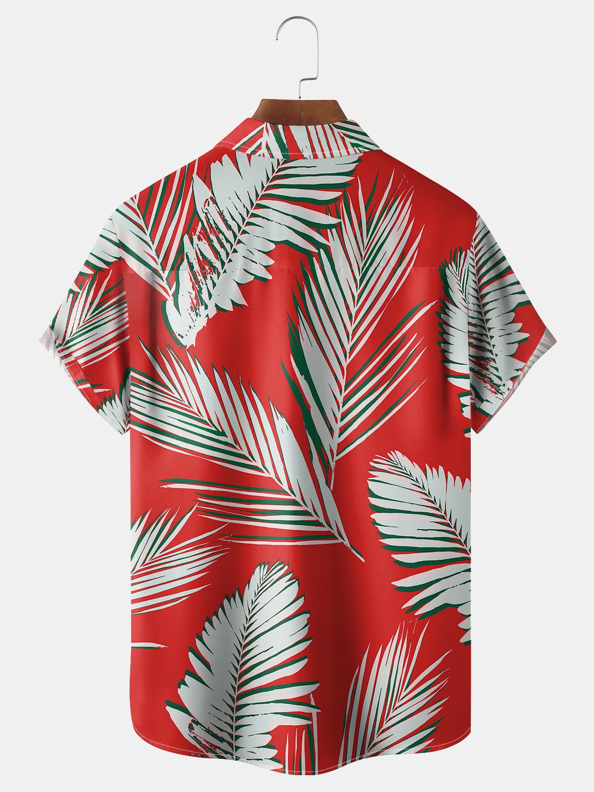 Floral Chest Pocket Short Sleeve Hawaiian Shirt