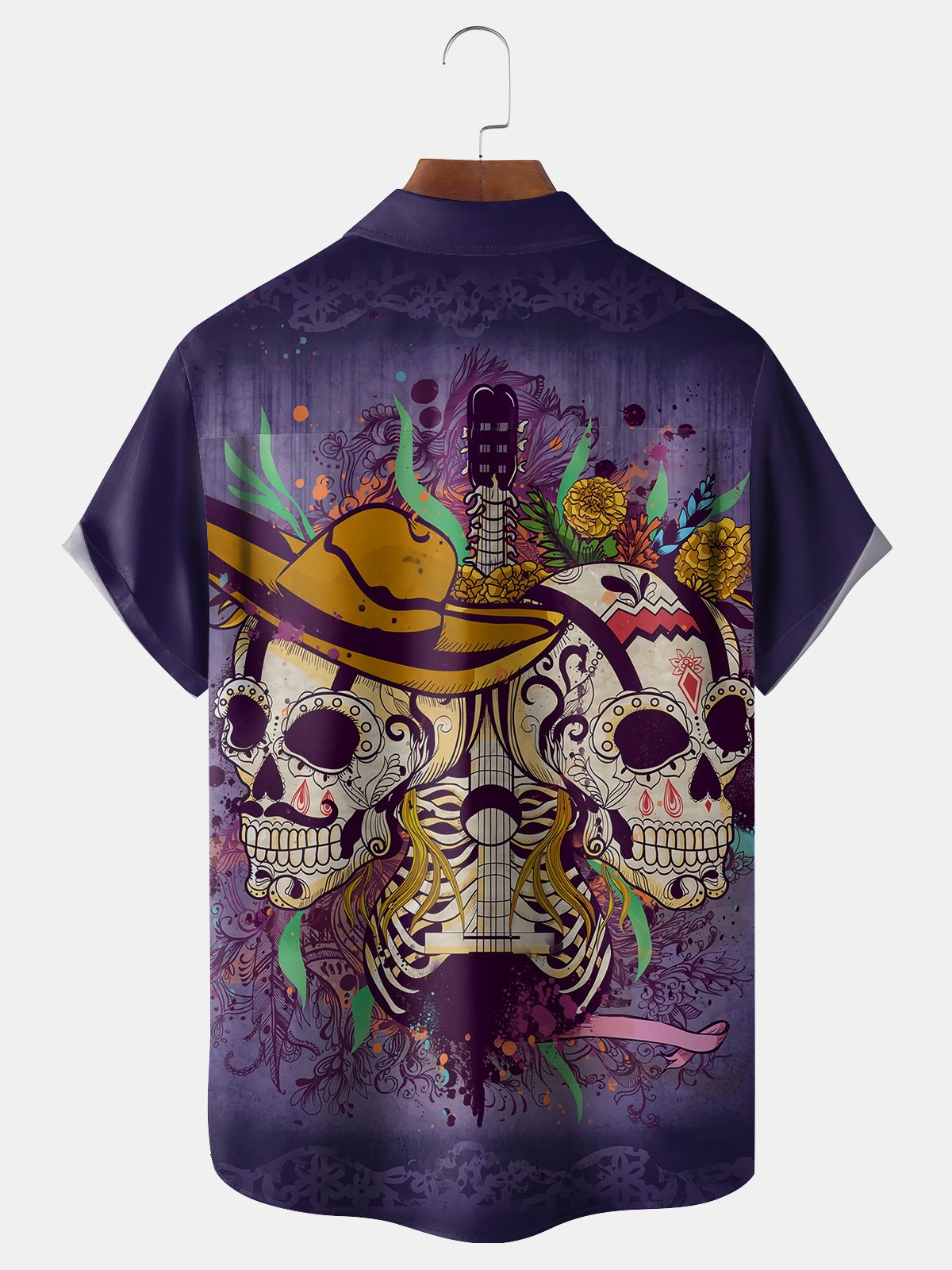 Cinco de Mayo Chest Pocket Short Sleeve Casual Shirt