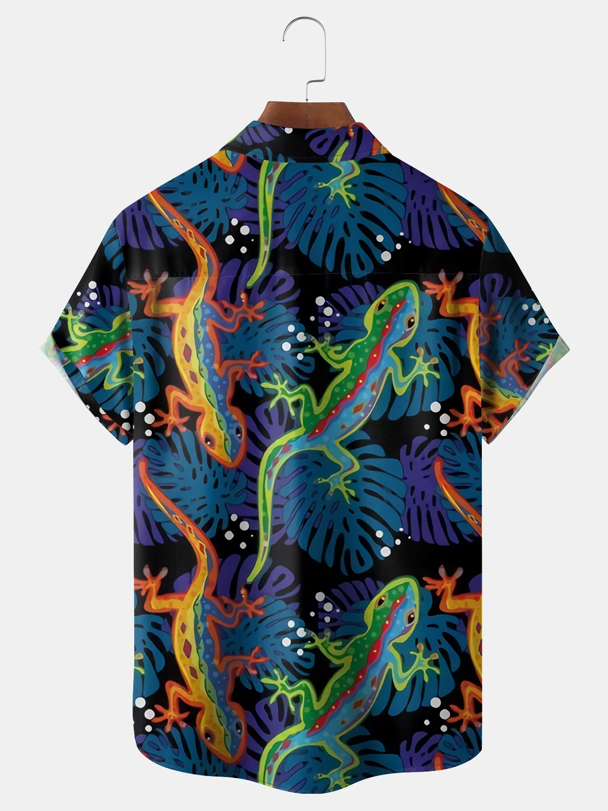 Plant Chest Pocket Short Sleeve Hawaiian Shirt