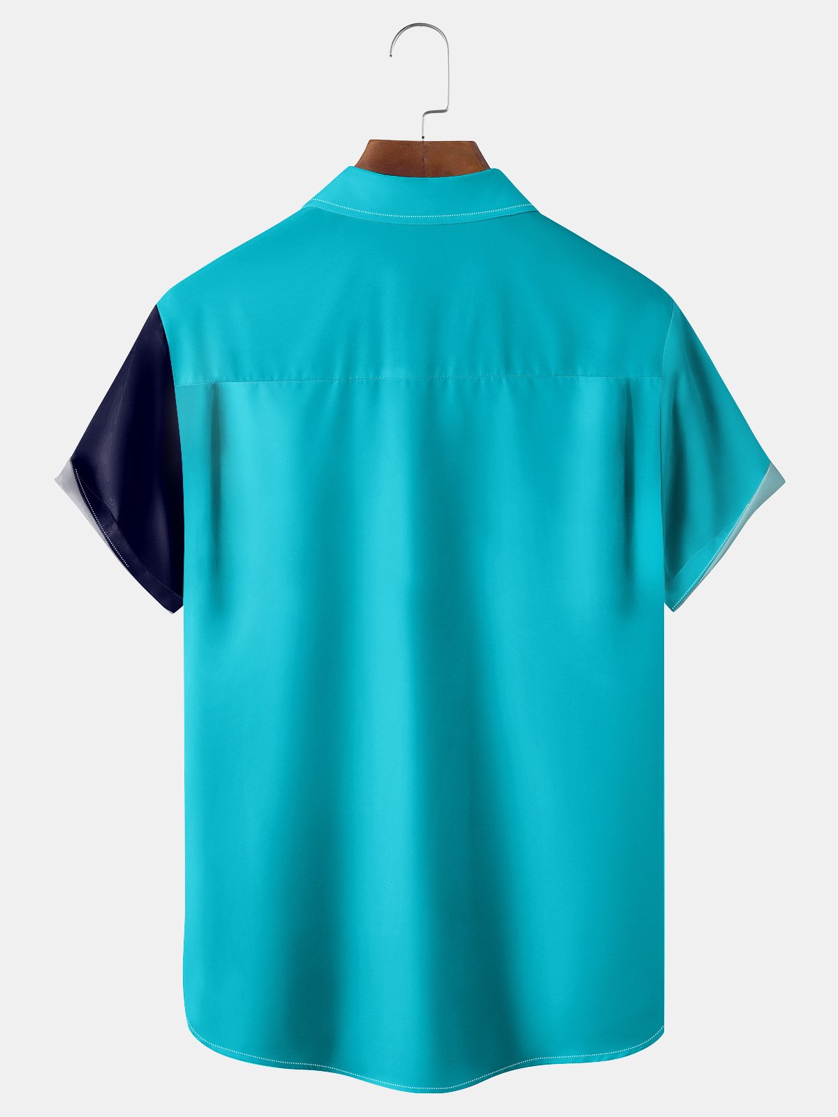 Coconut Tree Chest Pocket Short Sleeve Hawaiian Shirt