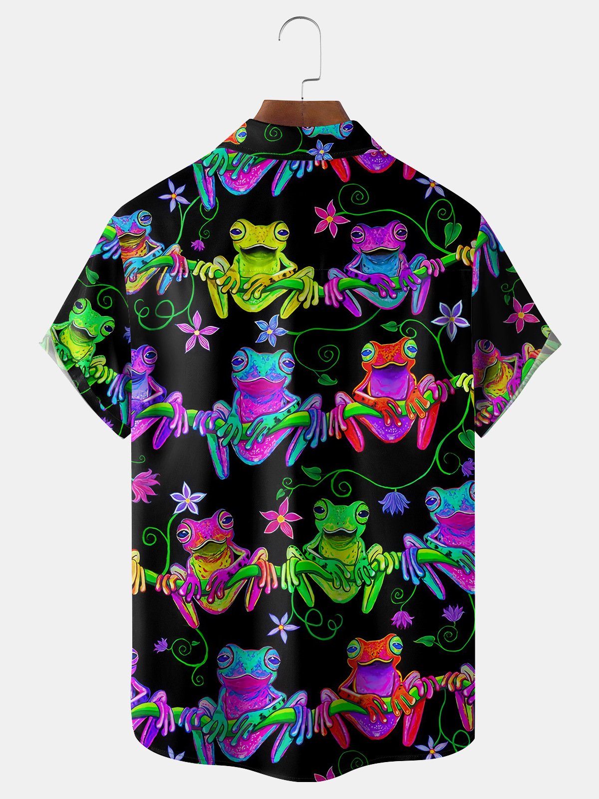 Frog Chest Pocket Short Sleeve Shirt