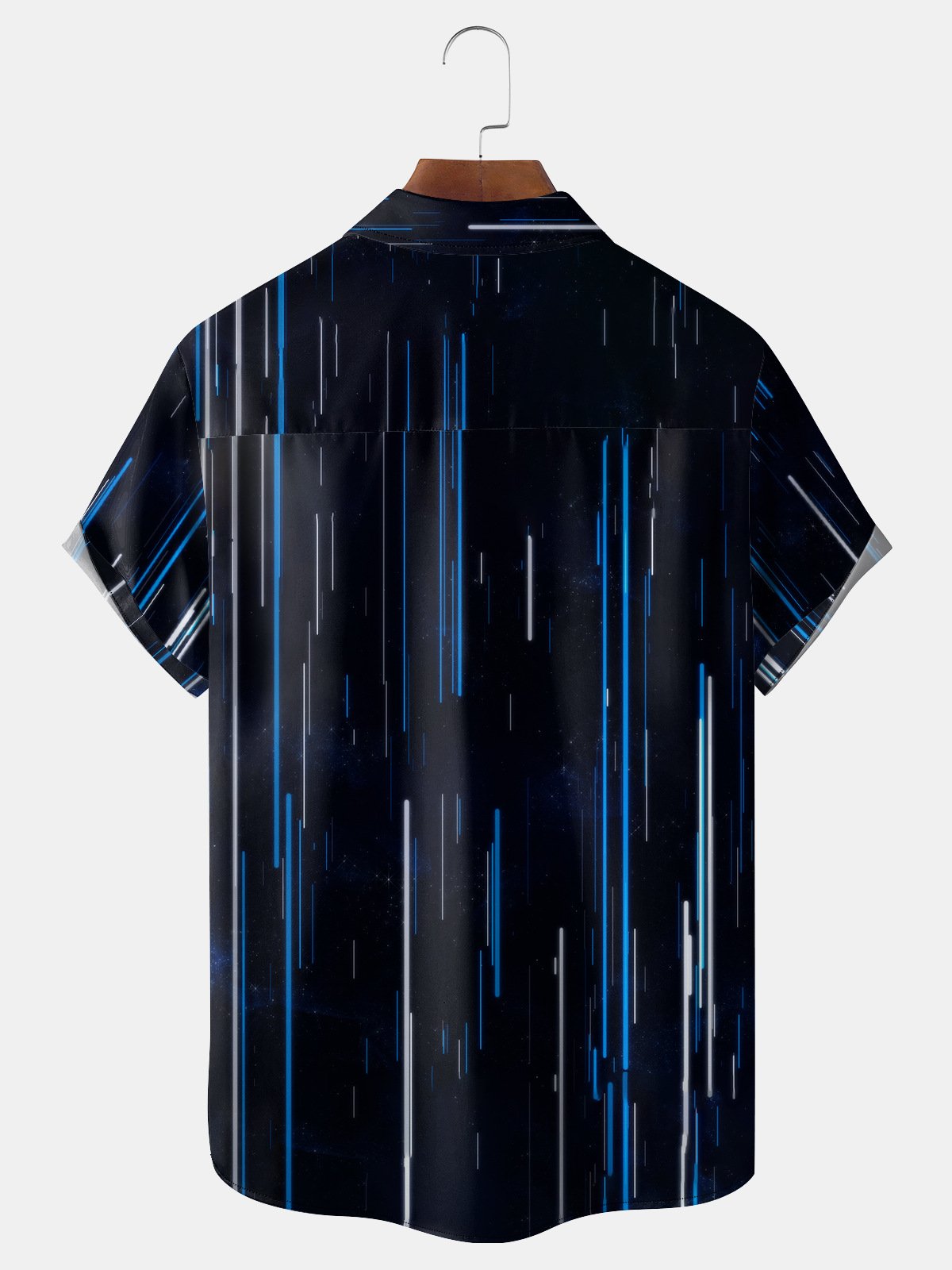 3D Line Chest Pocket Short Sleeve Shirt