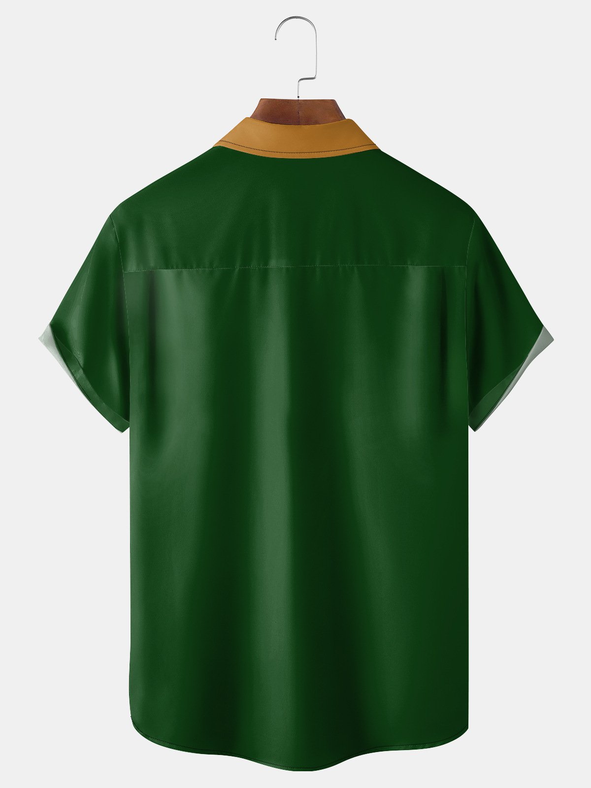 St. Patrick's Day Gnomes Chest Pocket Short Sleeve Shirt