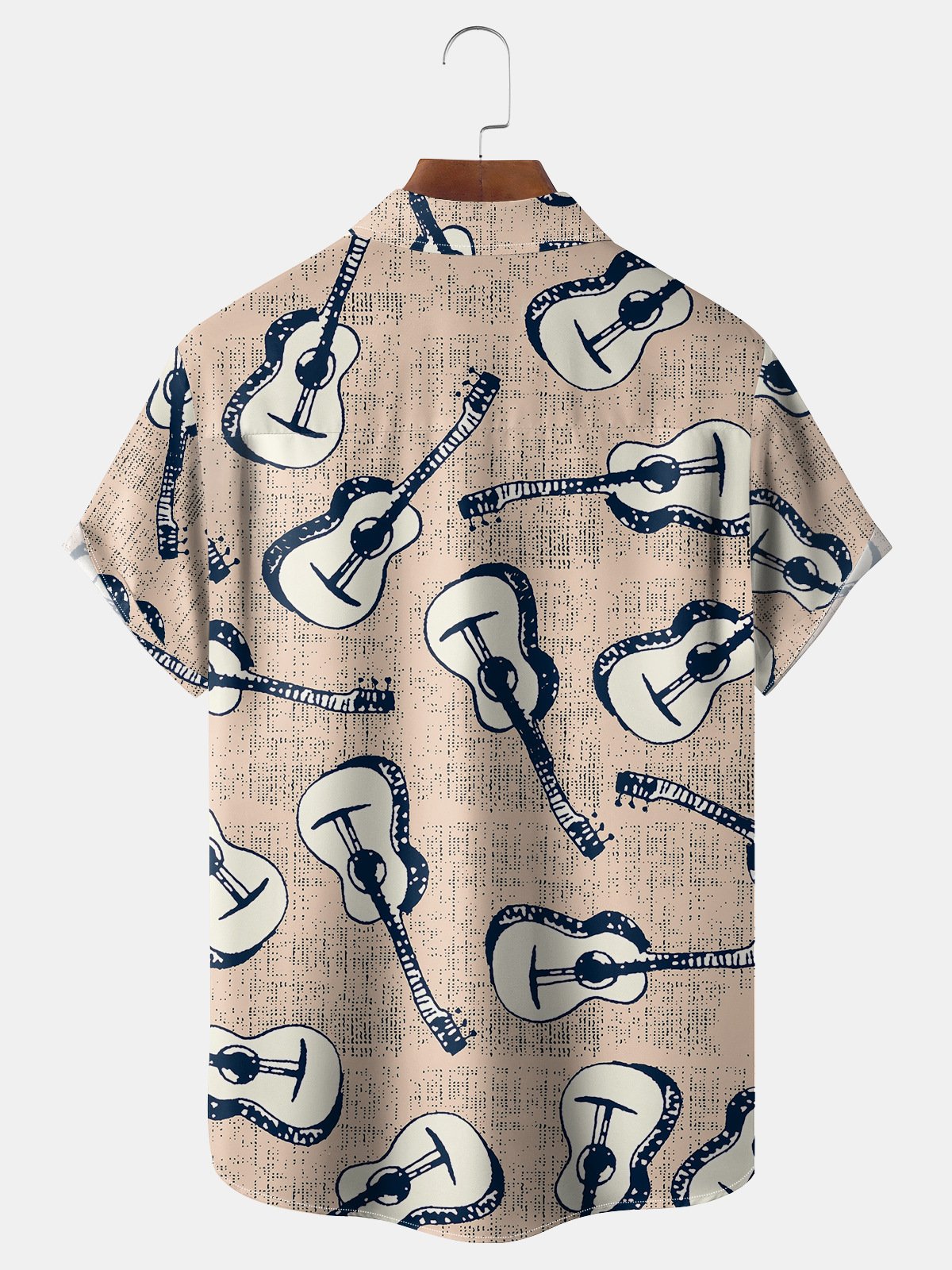 Guitar Chest Pockets Short Sleeve Shirts