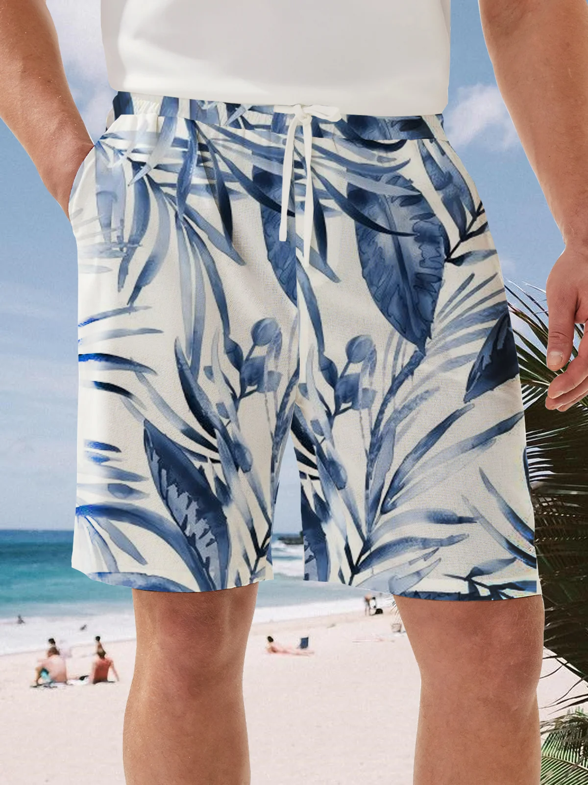 Floral Drawstring Bermuda Short