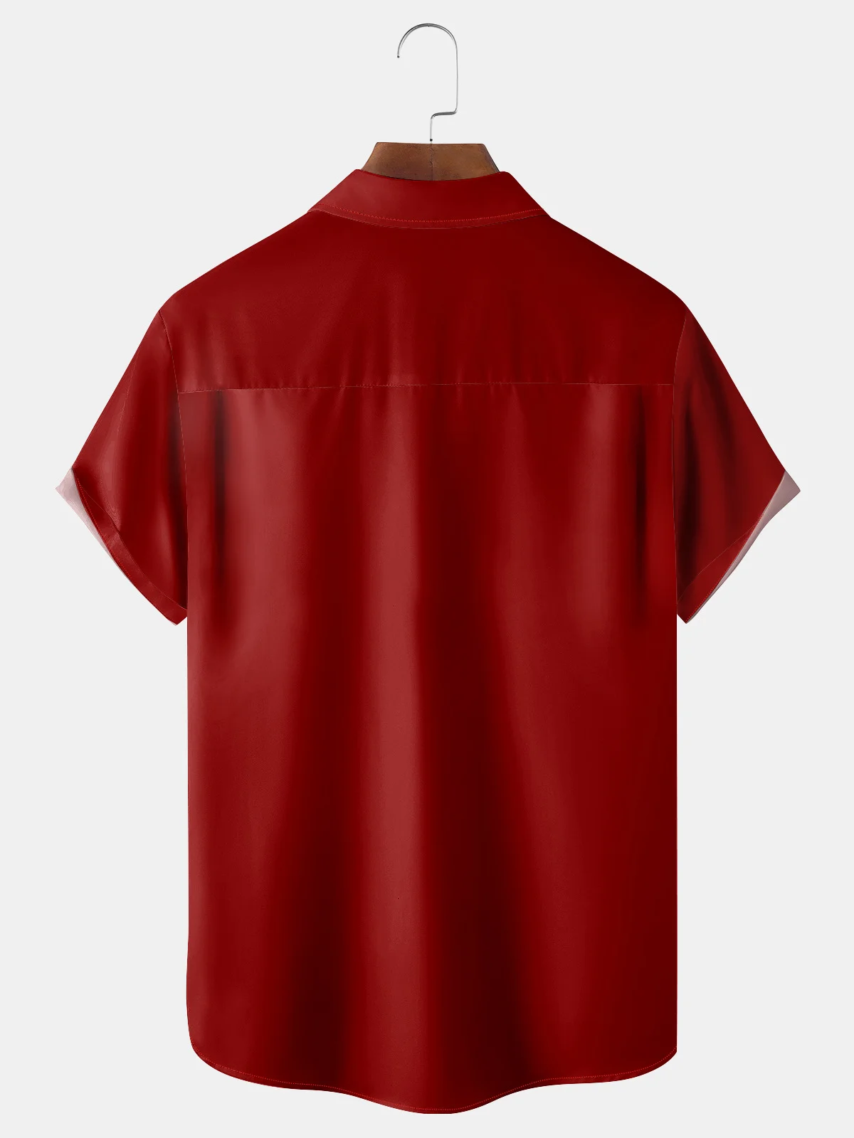 Coconut Tree Chest Pocket Short Sleeve Bowling Shirt