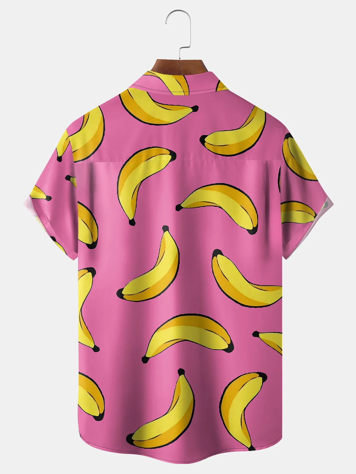 Banana Chest Pocket Short Sleeve Hawaiian Shirt