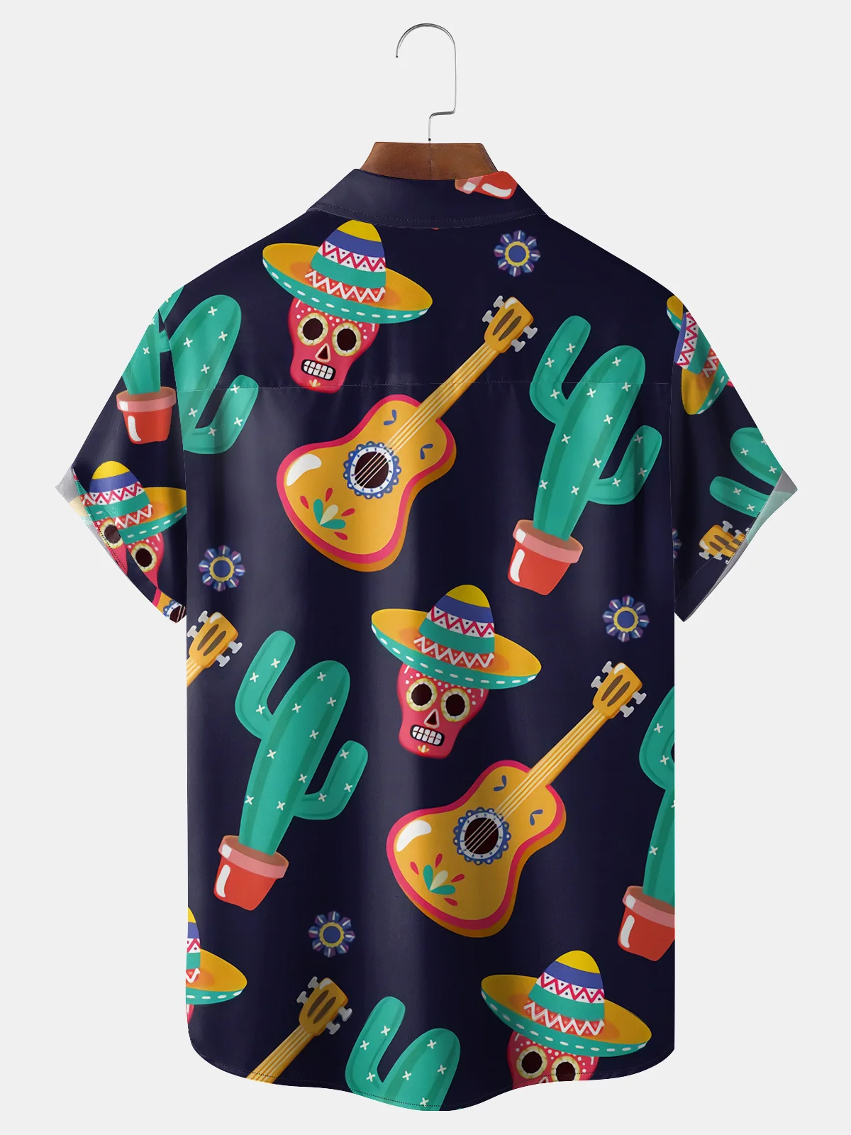 Cinco de Mayo Chest Pocket Short Sleeve Casual Shirt