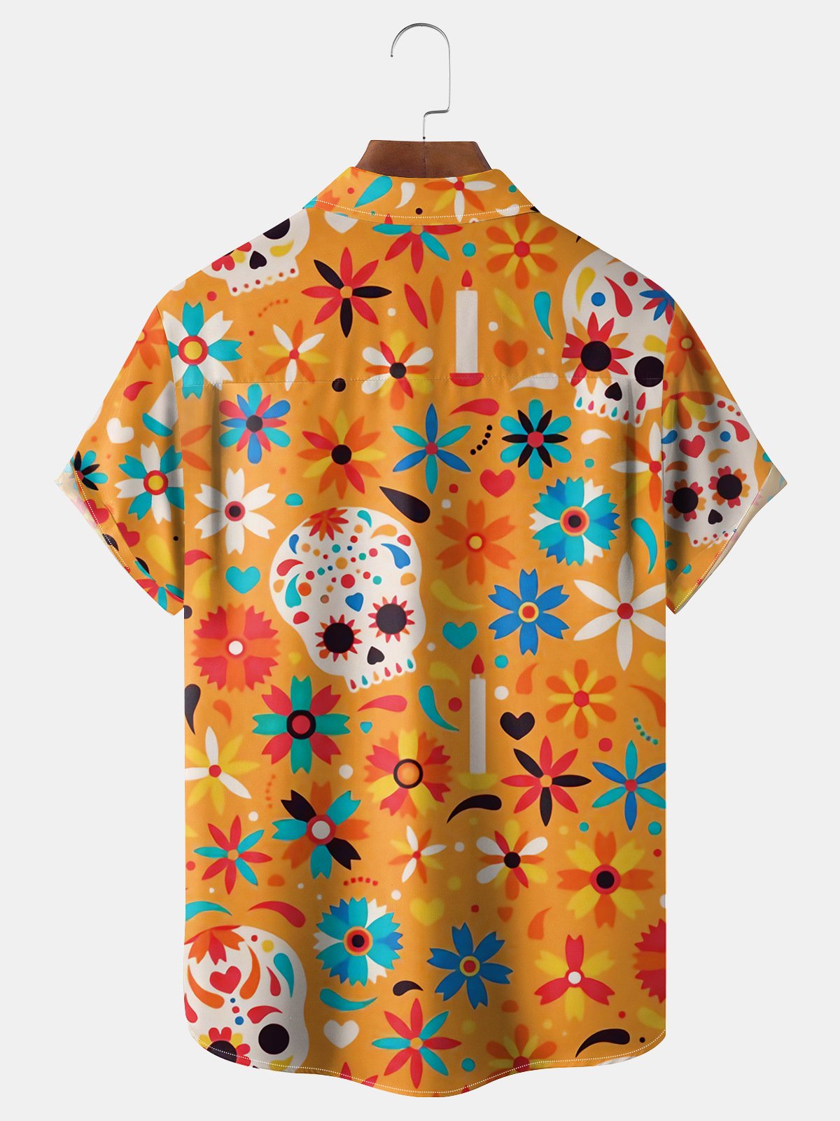 Cinco de Mayo Chest Pocket Short Sleeve Casual Shirt