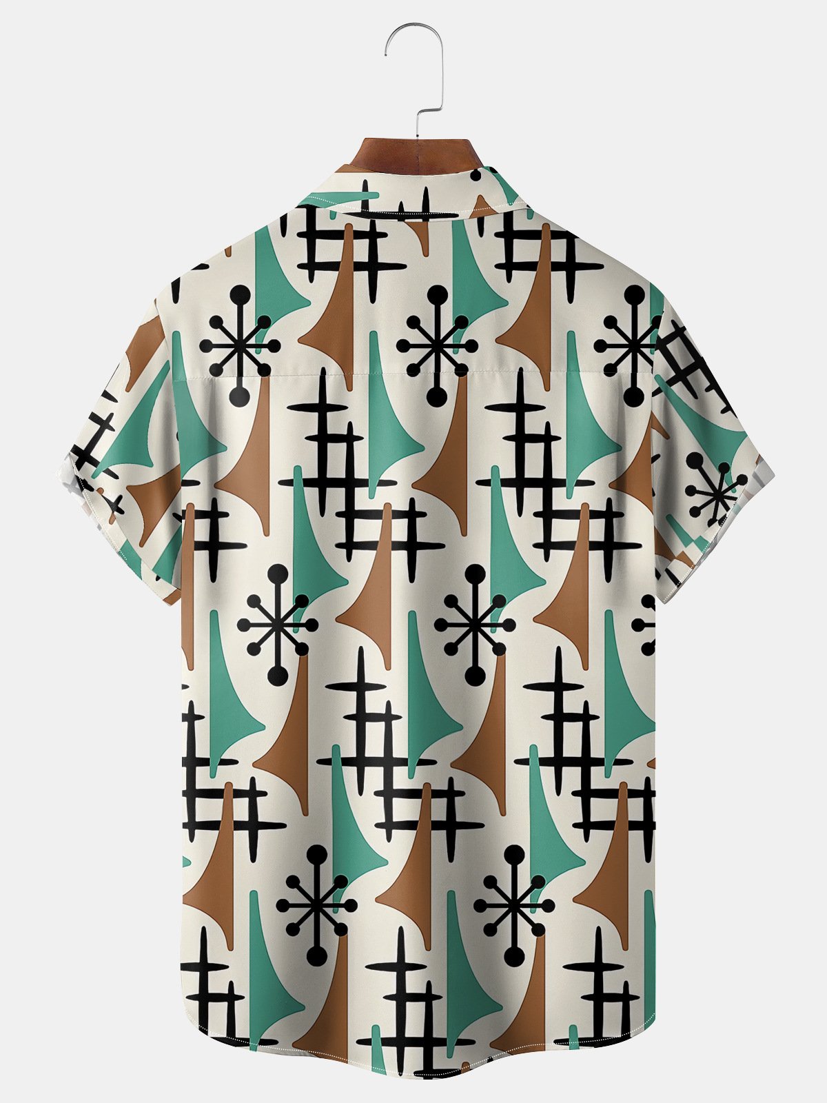 Geometry Chest Pocket Short Sleeve Shirt