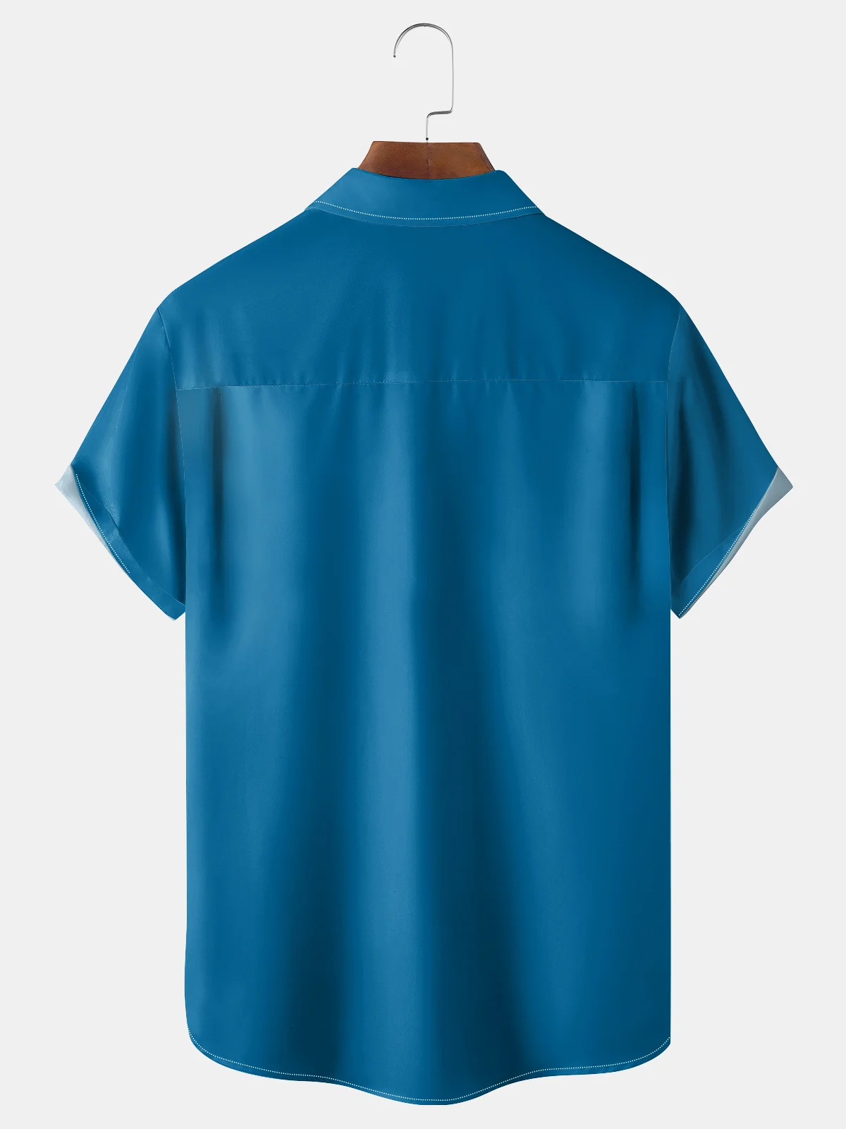 Coconut Tree Chest Pocket Short Sleeve Shirt