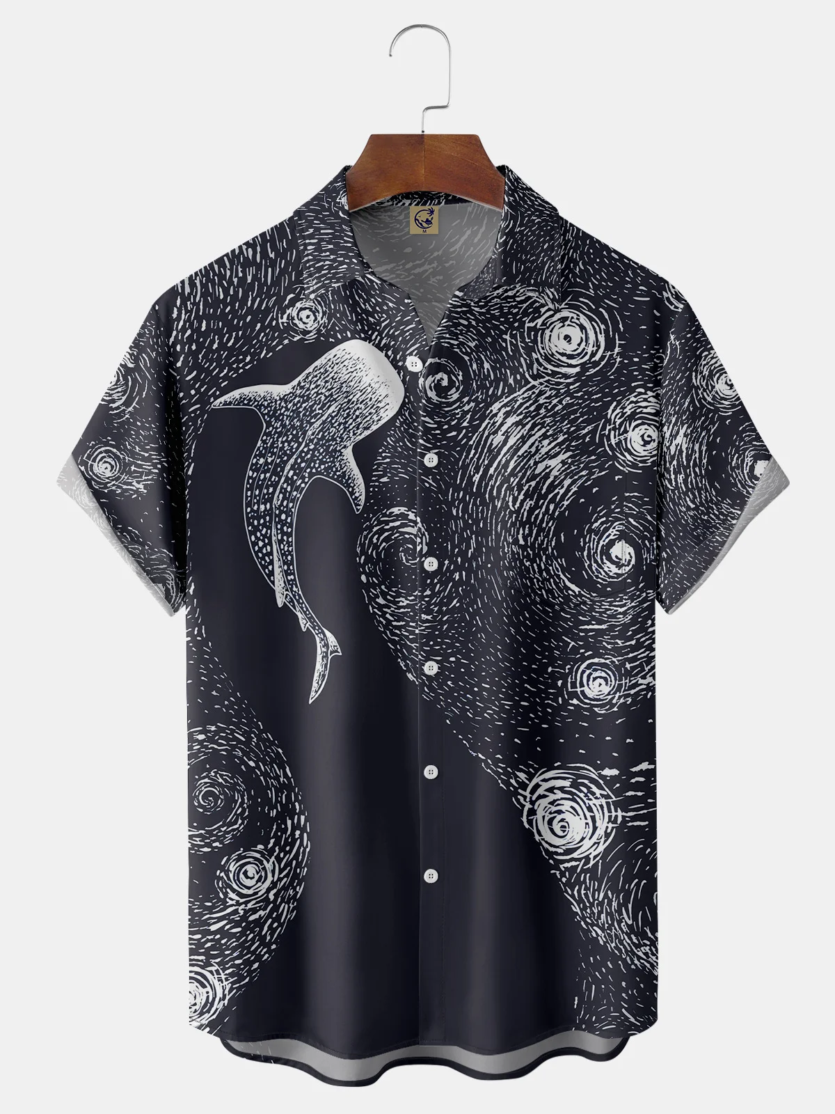 Whale Chest Pocket Short Sleeve Shirt