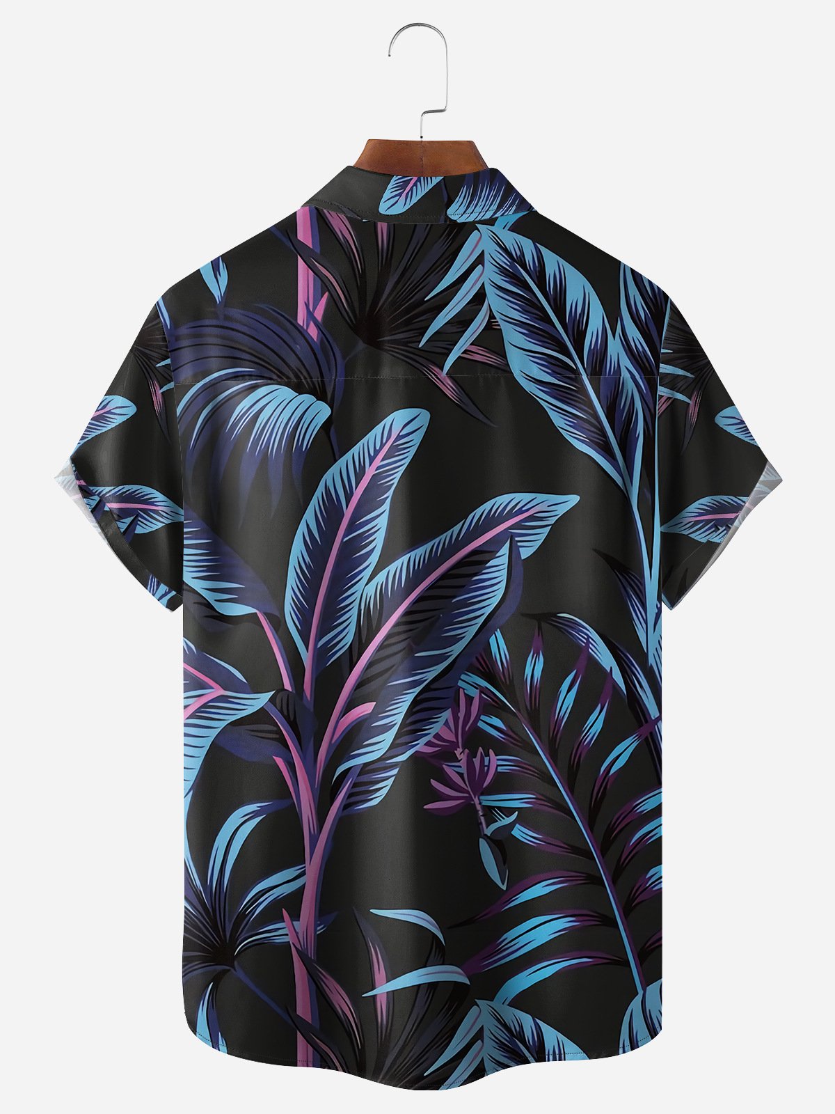 Plants Chest Pocket Short Sleeve Hawaiian Shirt