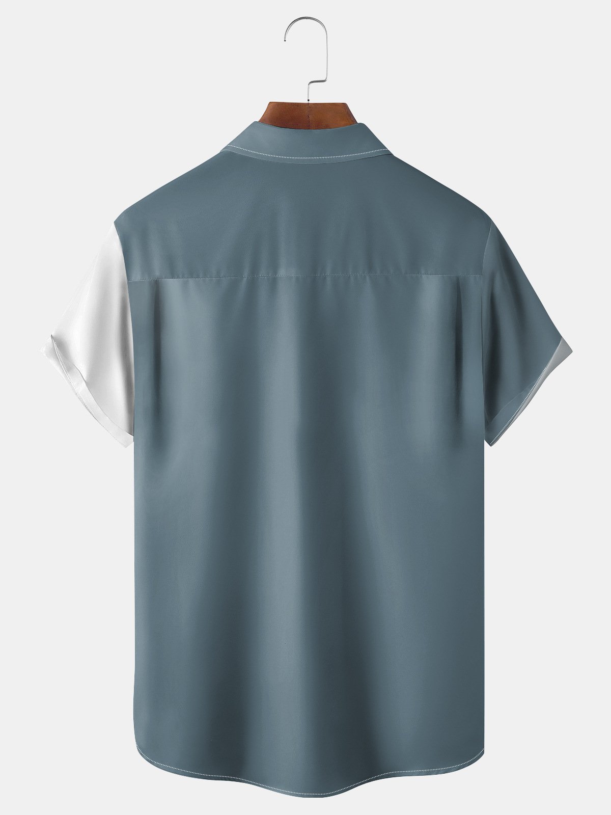 Coconut Tree Chest Pocket Short Sleeve Bowling Shirt