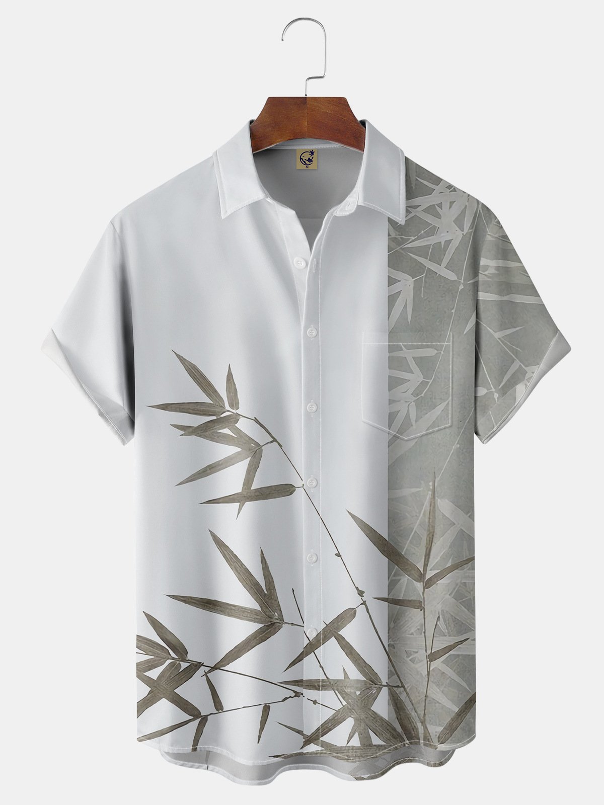 Bamboo Chest Pocket Short Sleeve Casual Shirt