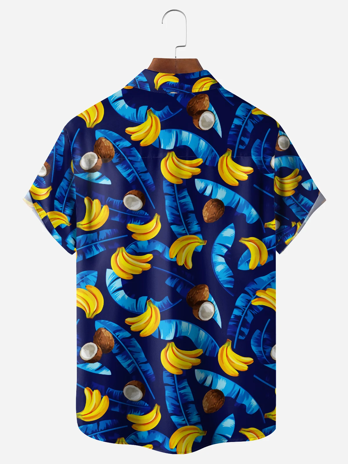 Fruits Chest Pocket Short Sleeve Hawaiian Shirt