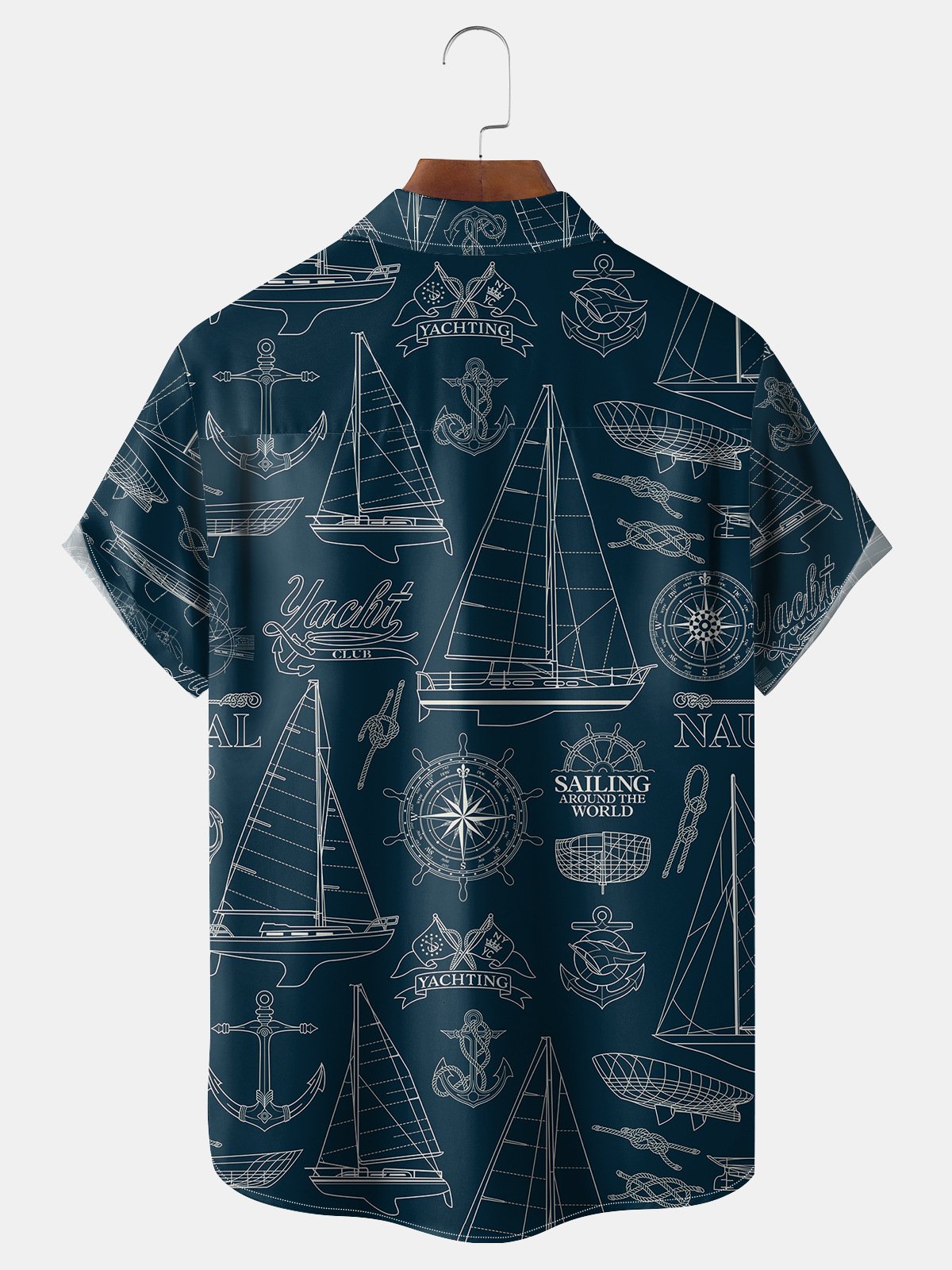 Ocean Chest Pocket Short Sleeve Hawaiian Shirt