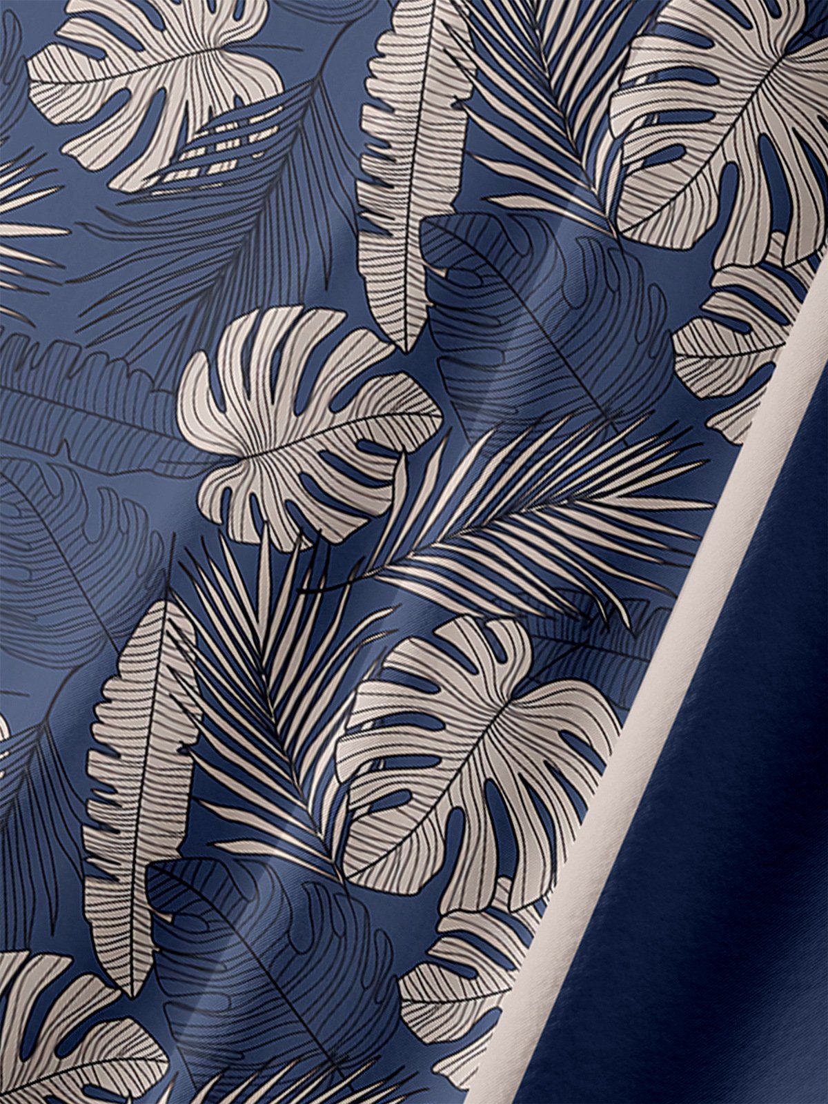 Monstera Deliciosa Chest Pocket Short Sleeve Bowling Shirt