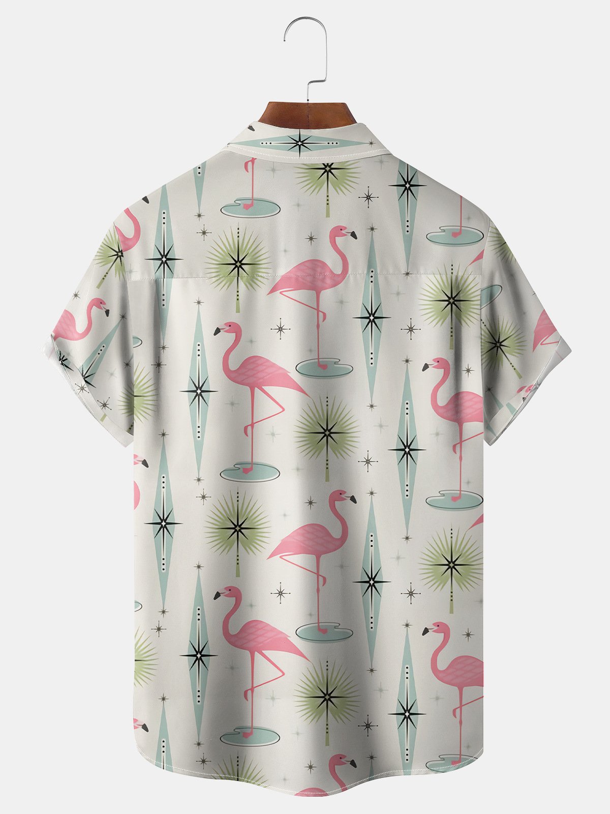 Hardaddy Flamingo Chest Pocket Short Sleeve Shirt