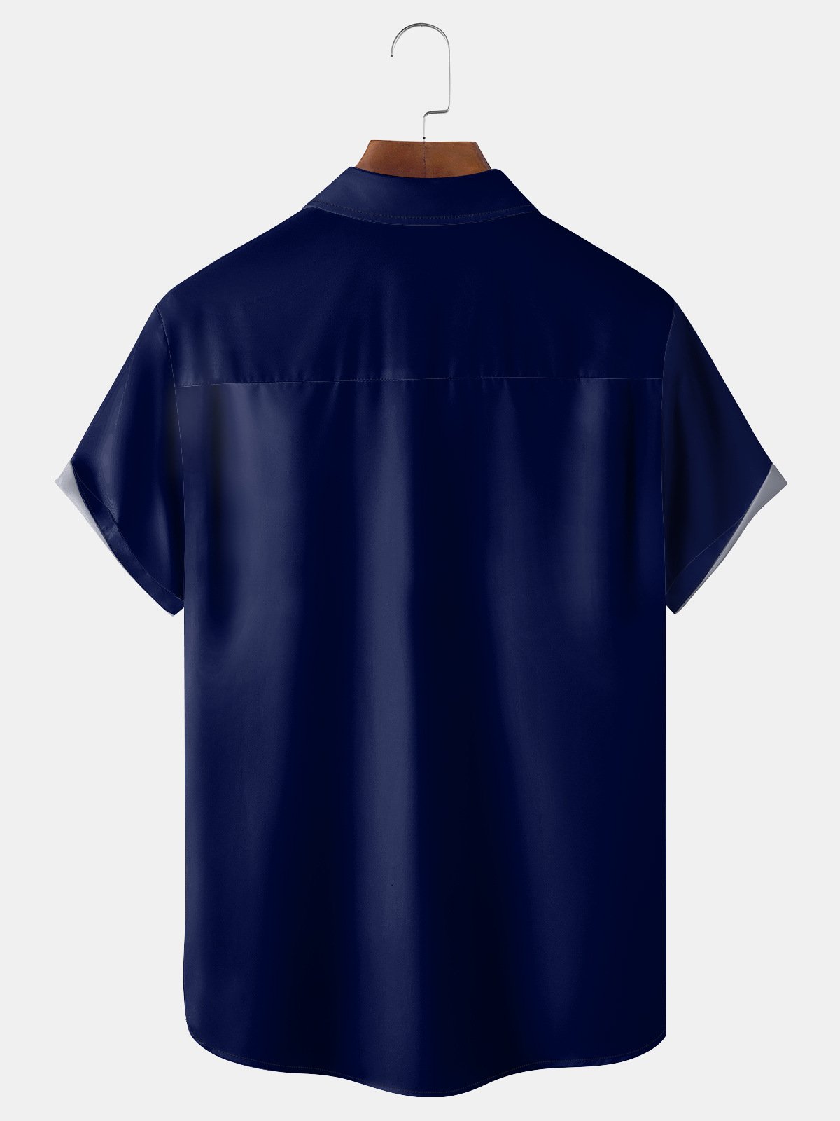 Crucifix Chest Pocket Short Sleeve Shirt
