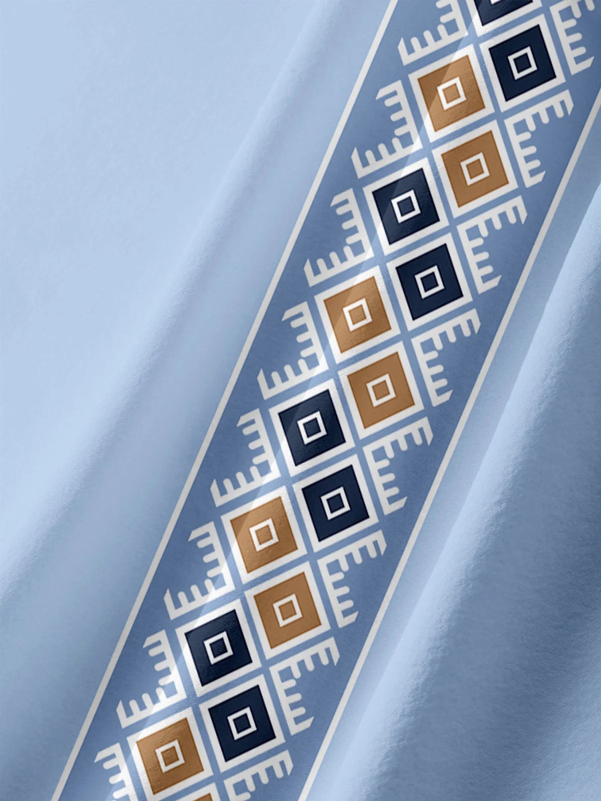 Ethnic Chest Pocket Short Sleeve Bowling Shirt