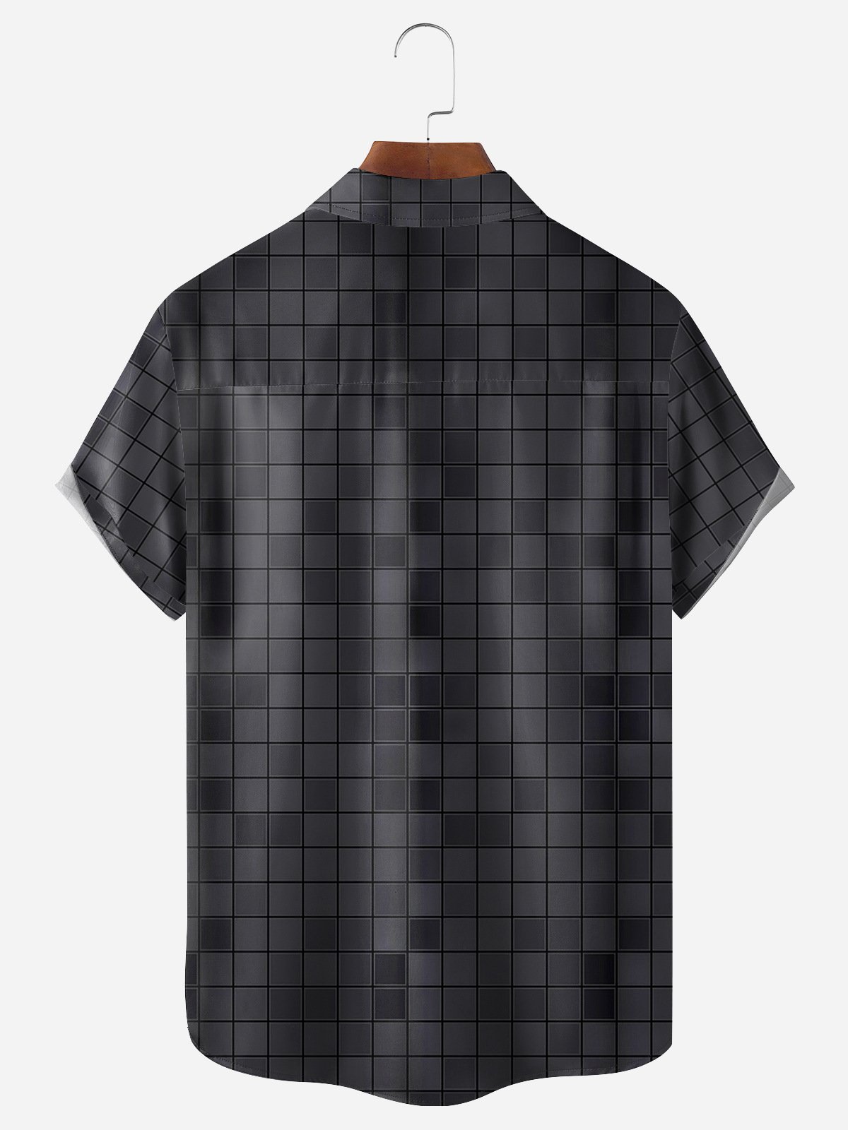 Mosaic Art Chest Pocket Short Sleeve Casual Shirt