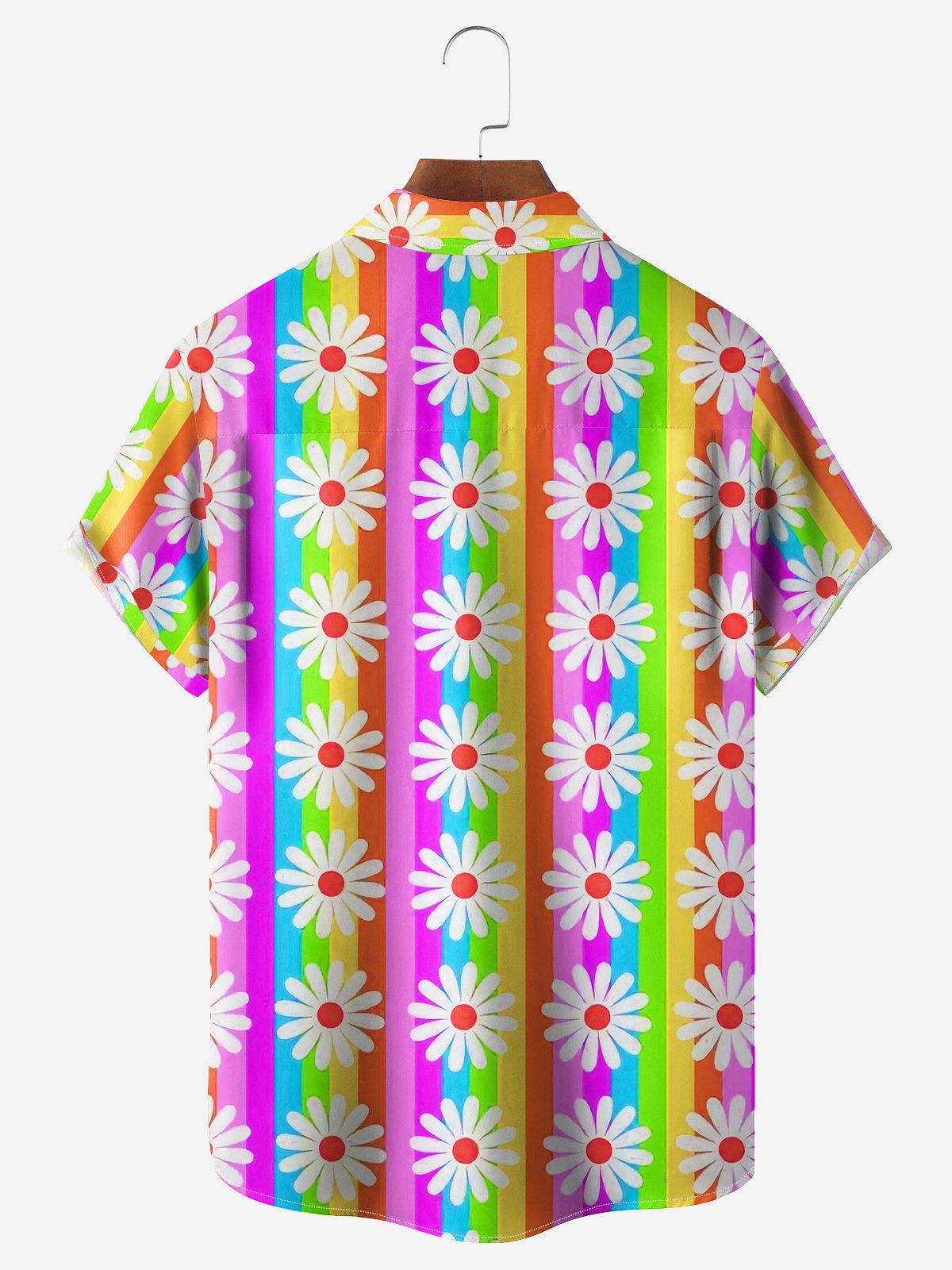 Floral Chest Pocket Short Sleeve Hawaiian Shirt