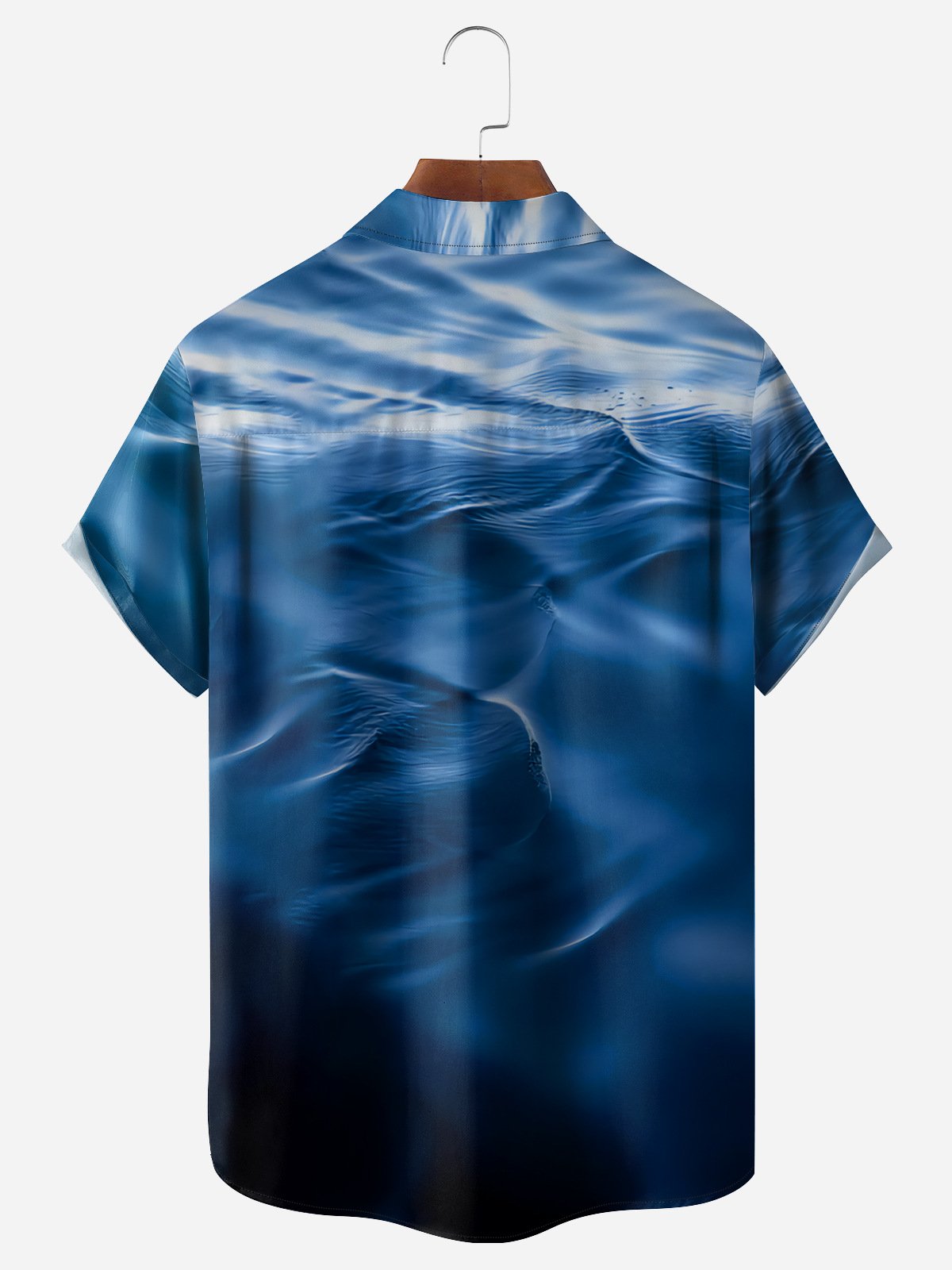 Seawater Chest Pocket Short Sleeve Hawaiian Shirt