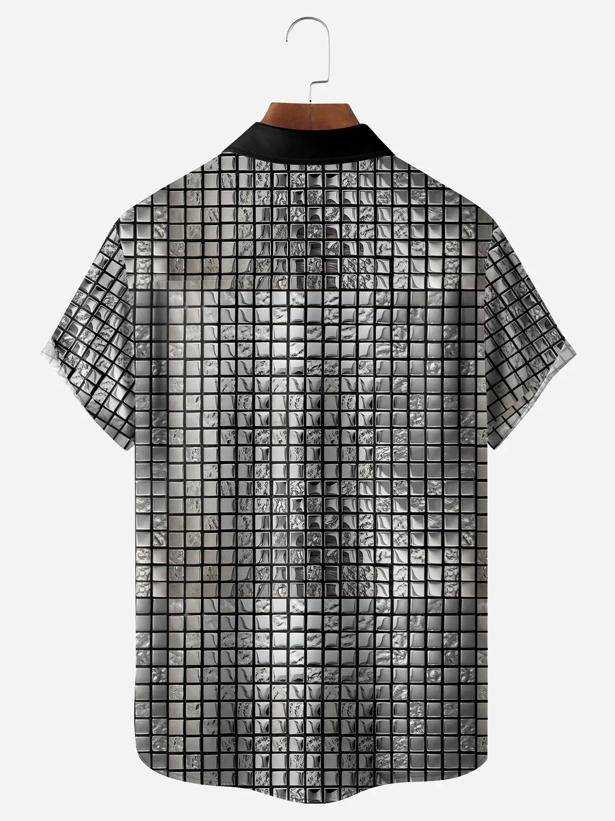 Vintage Flash Chest Pocket Short Sleeve Disco Shirt