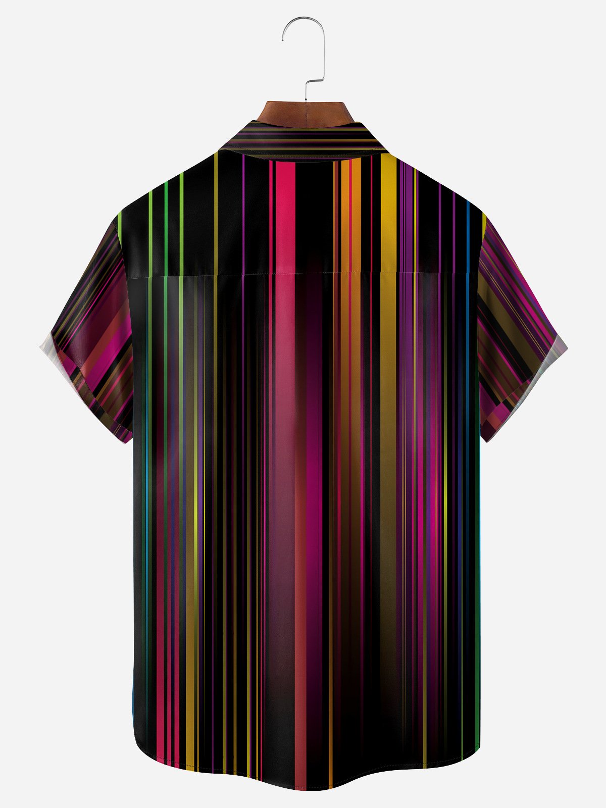 Striped Chest Pocket Short Sleeve Shirt
