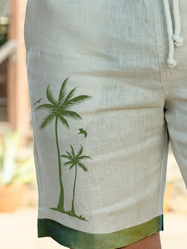 Coconut Tree Vacation Bermuda Shorts