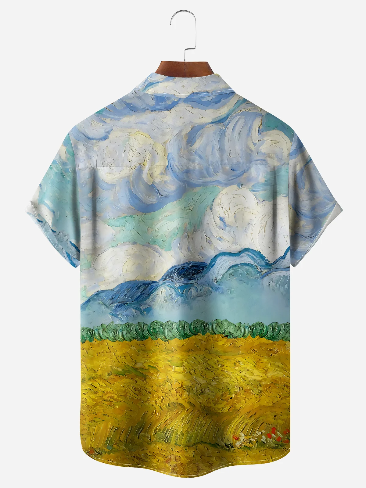 Van Gogh Self Portrait Chest Pocket Short Sleeve Shirt