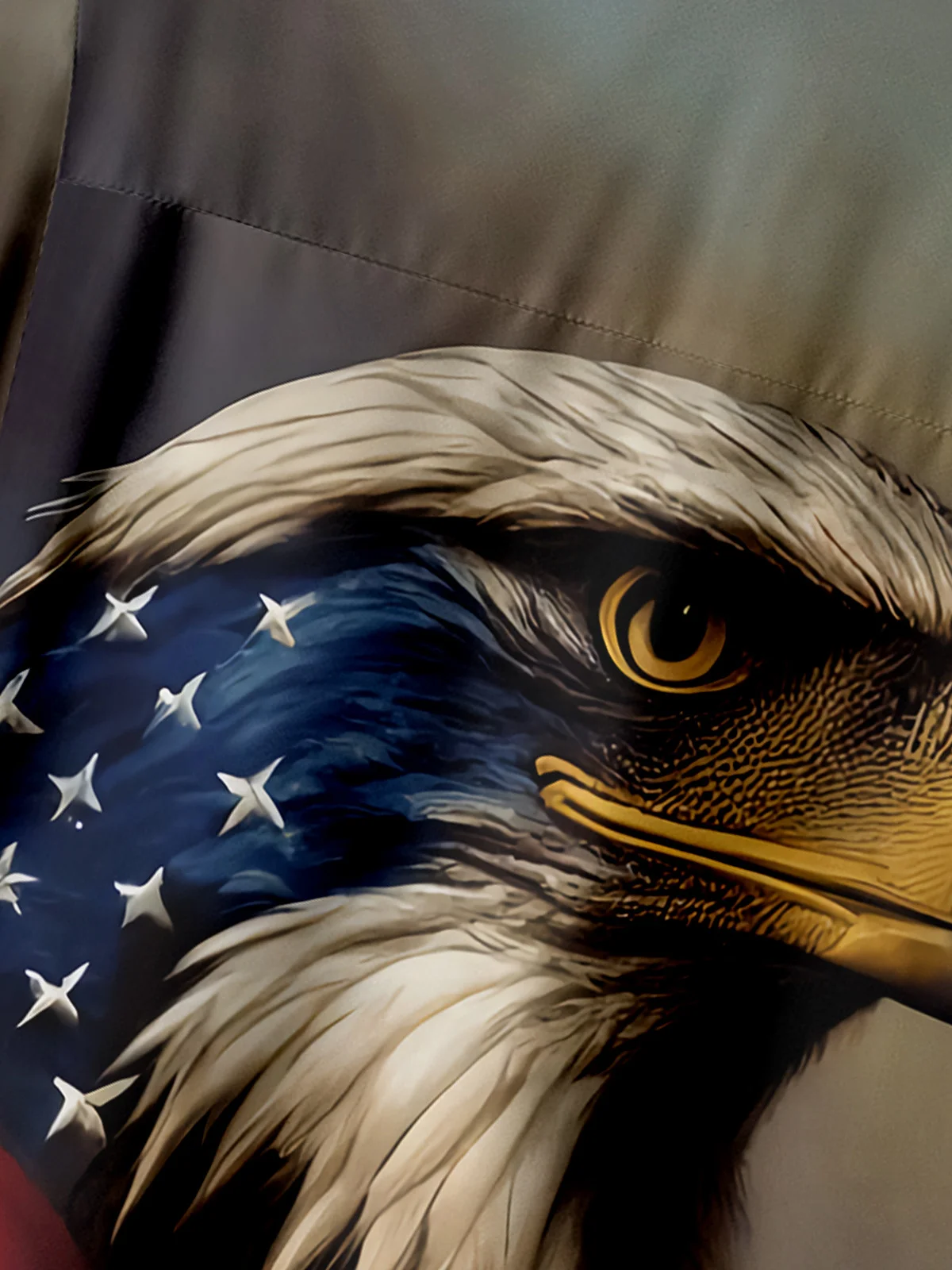 Eagle Proud Chest Pocket Short Sleeve Casual Shirt