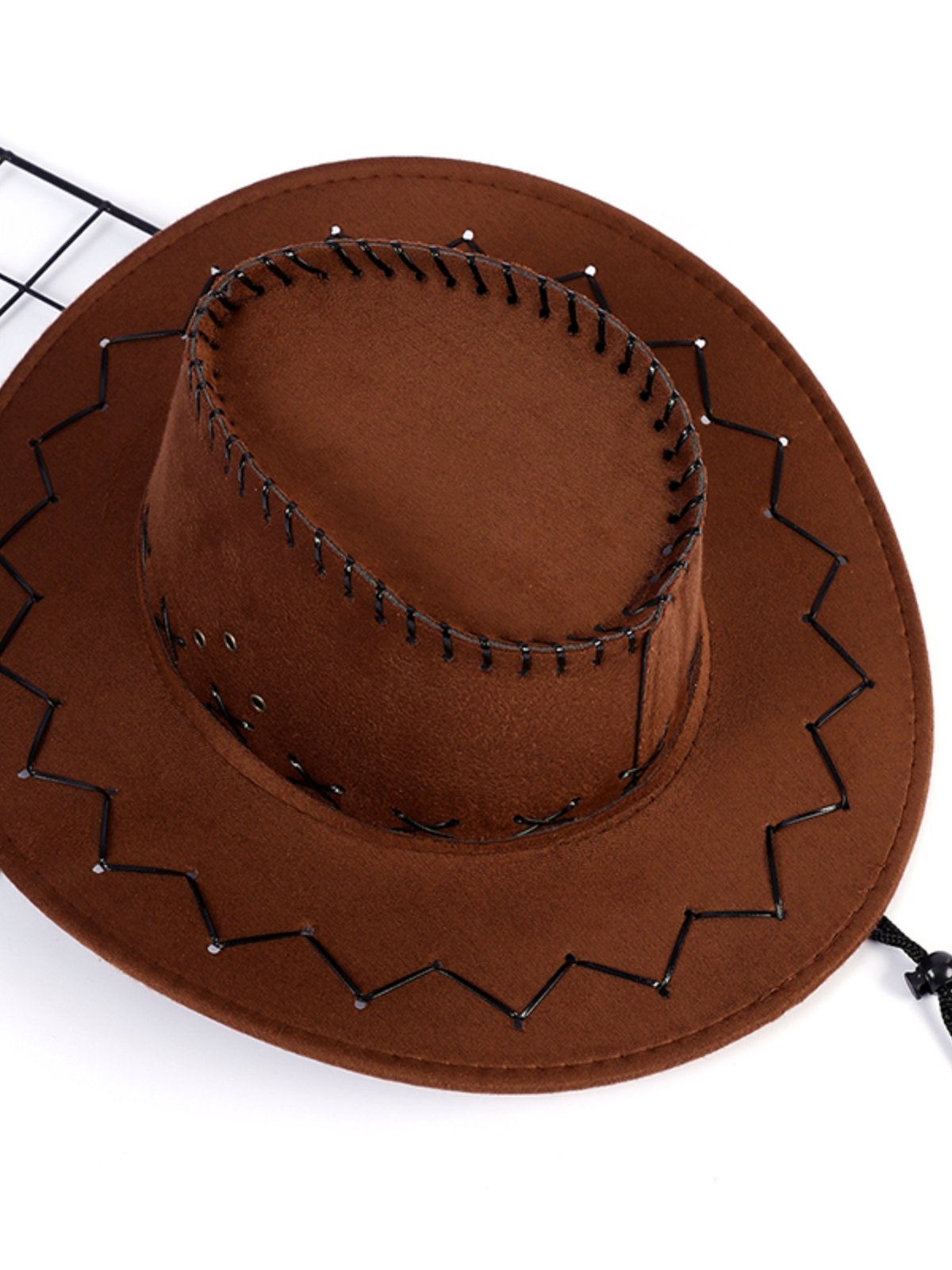 Hardaddy Vintage Leather Cowboy Hat Western Ethnic Music Festival Party Accessories