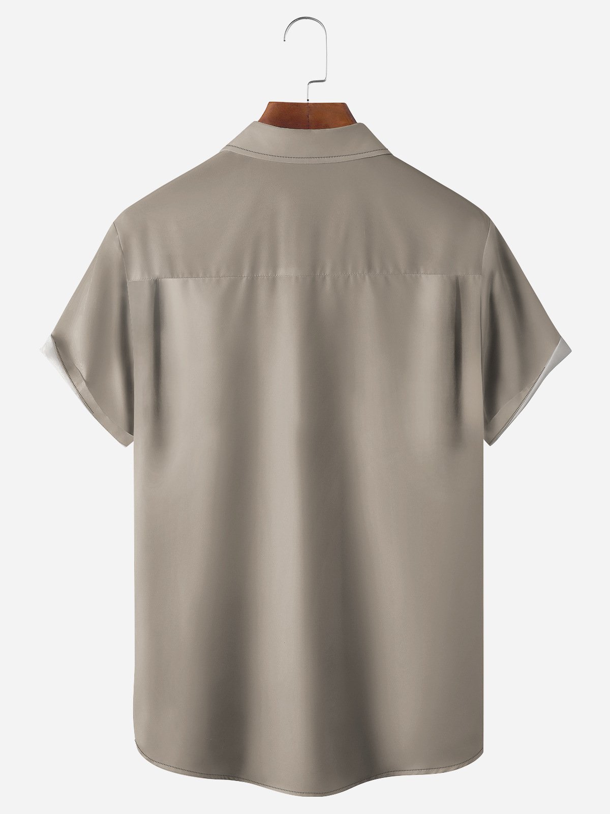VintageCar Chest Pocket Short Sleeve Bowling Shirt