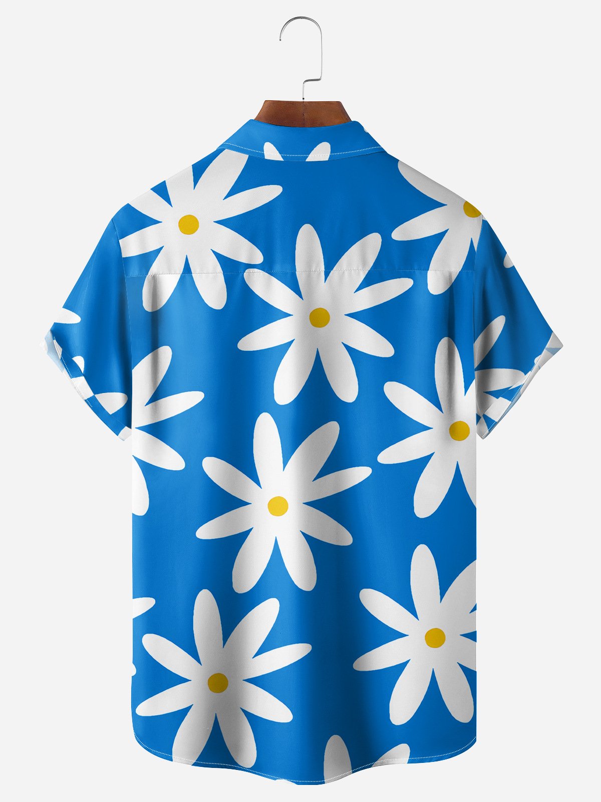 Floral Chest Pocket Short Sleeve Hawaiian Shirt