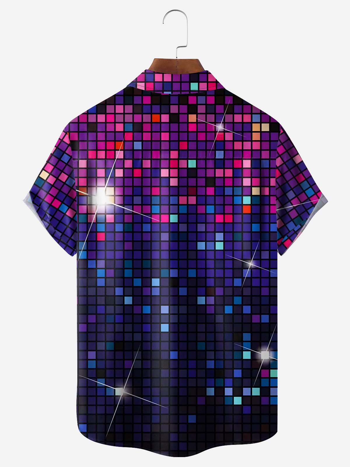 70s Vintage Chest Pocket Short Sleeve Disco Shirt