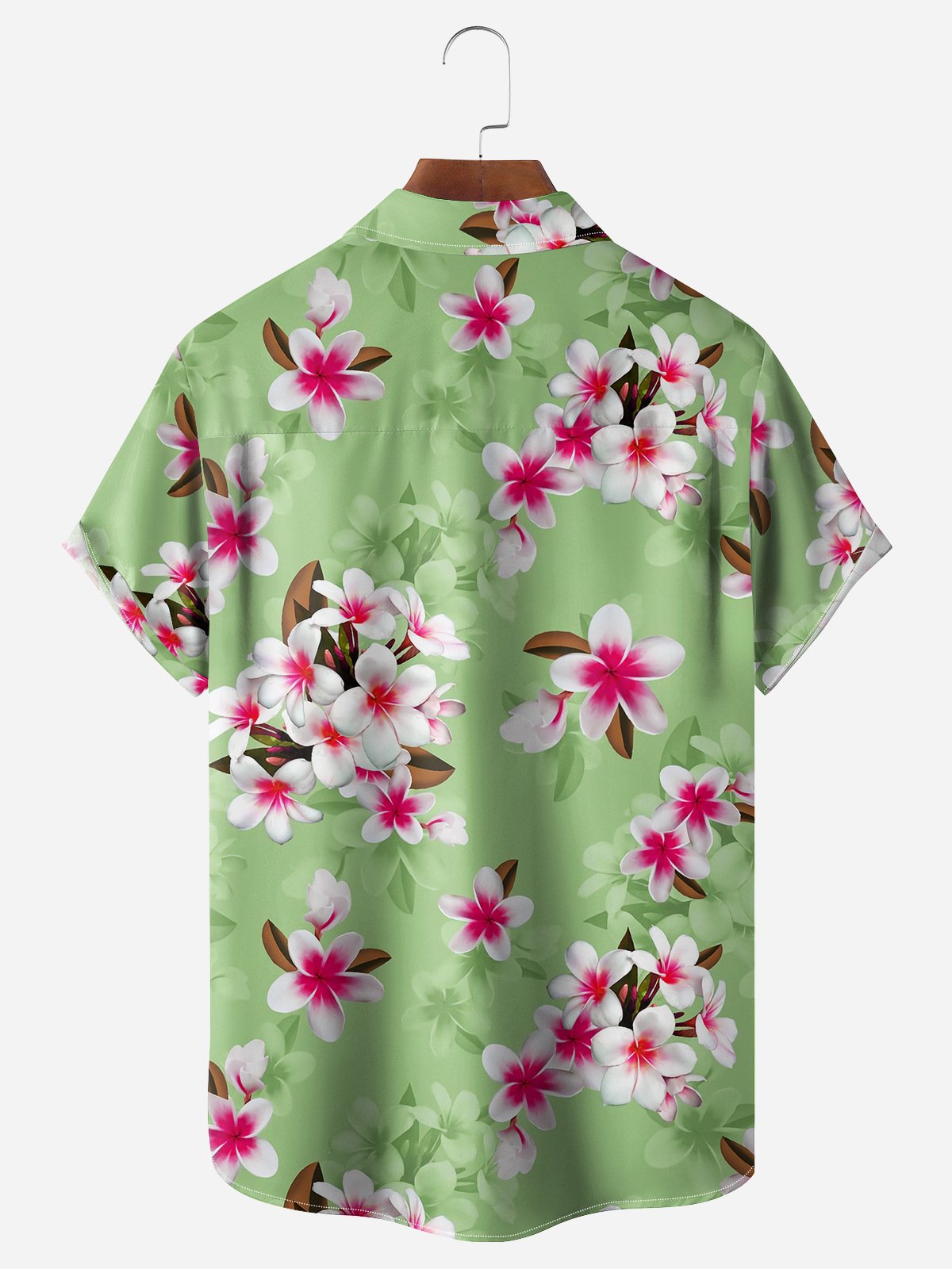 Plumeria Chest Pocket Short Sleeve Hawaiian Shirt