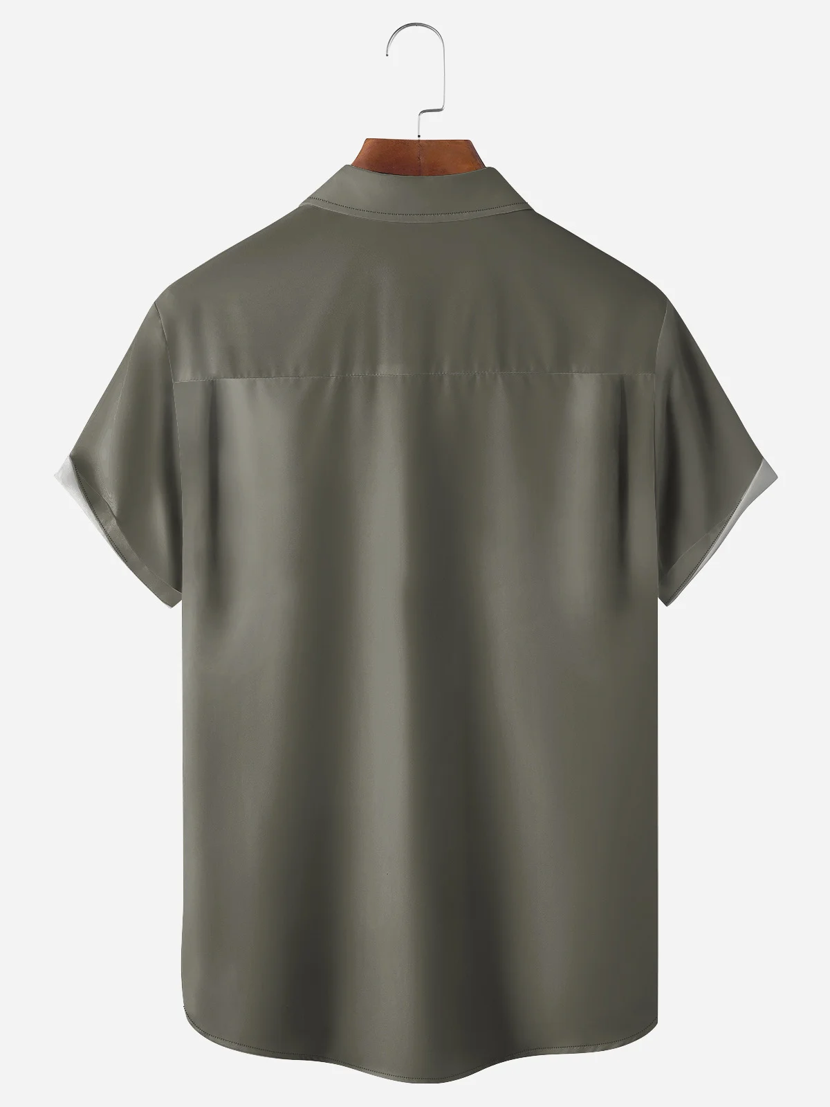 Kung Fu Cattle Chest Pocket Short Sleeve Casual Shirt
