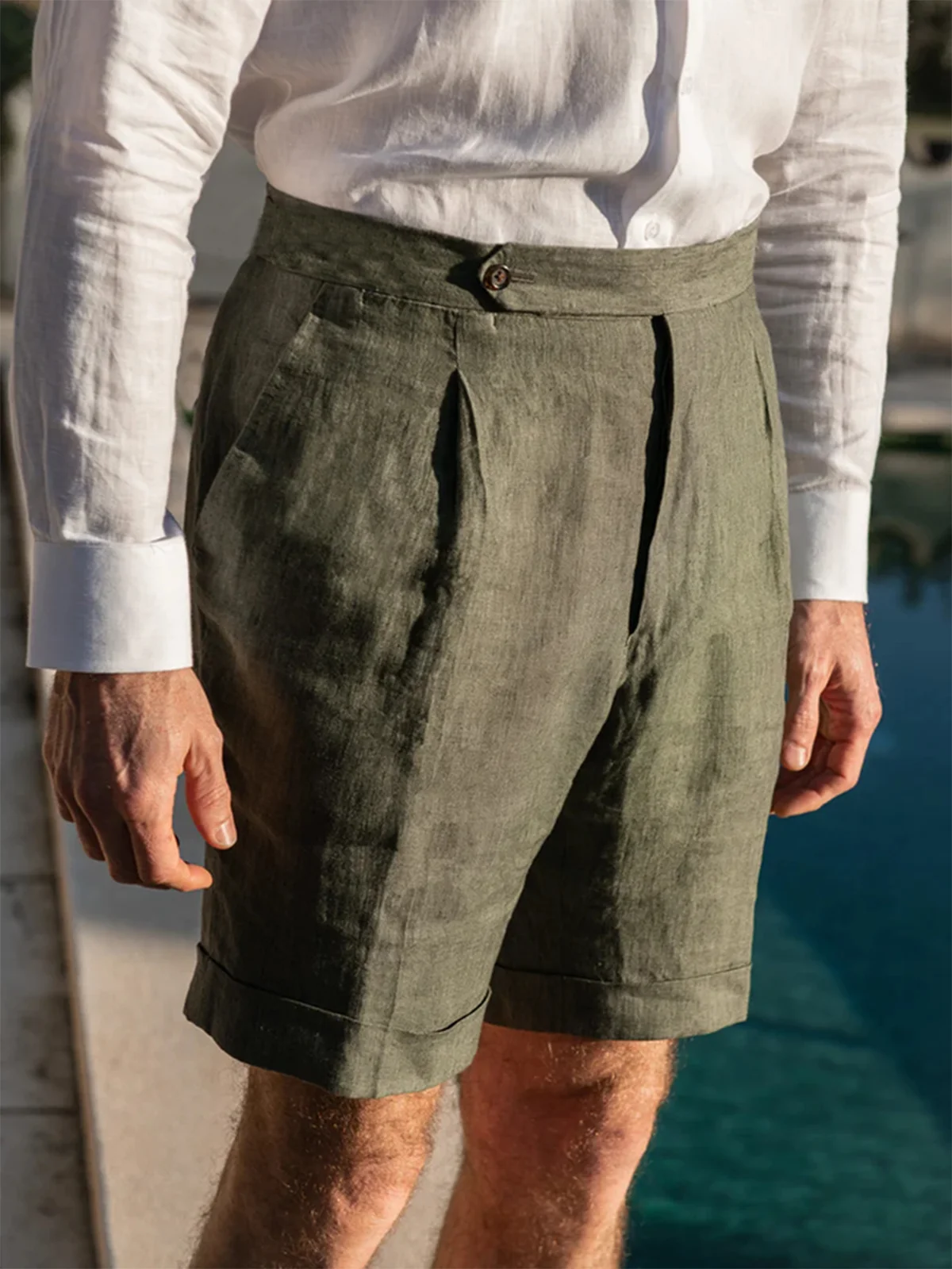 Plain Casual Bermuda Short