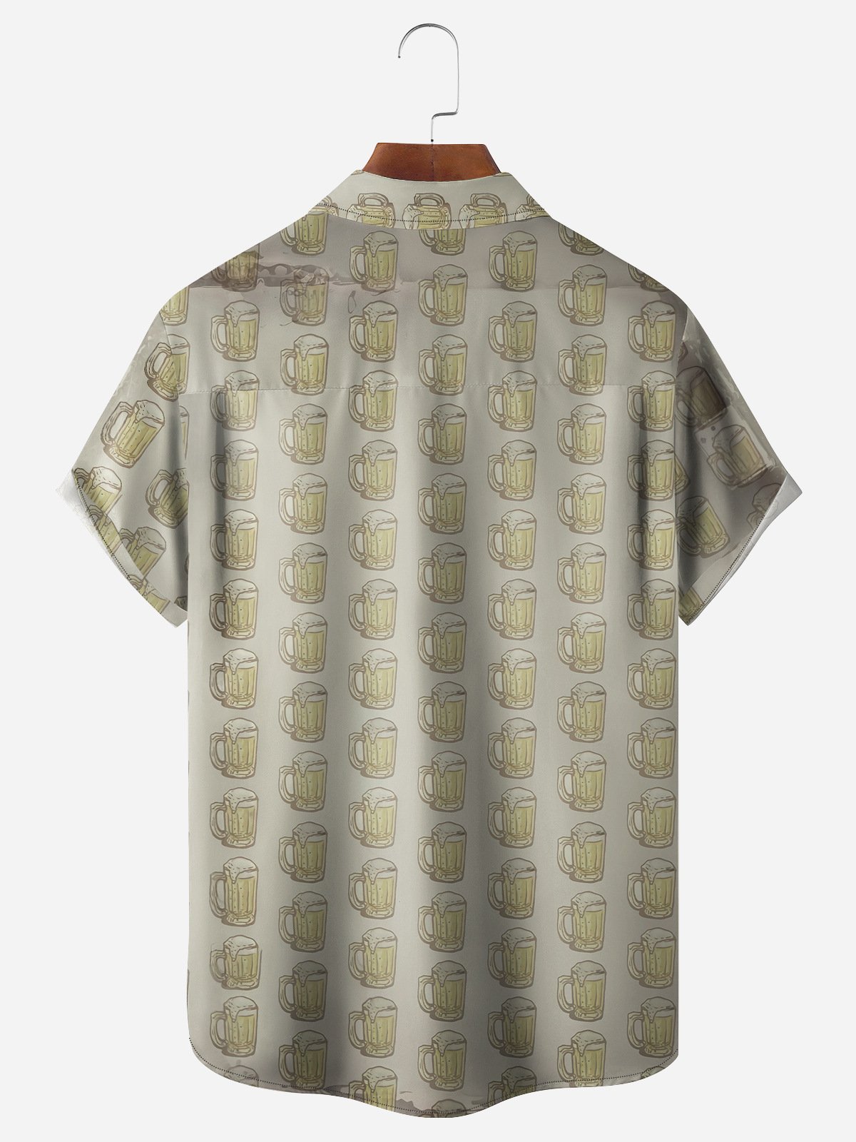 Beaver Chest Pocket Short Sleeve Casual Shirt