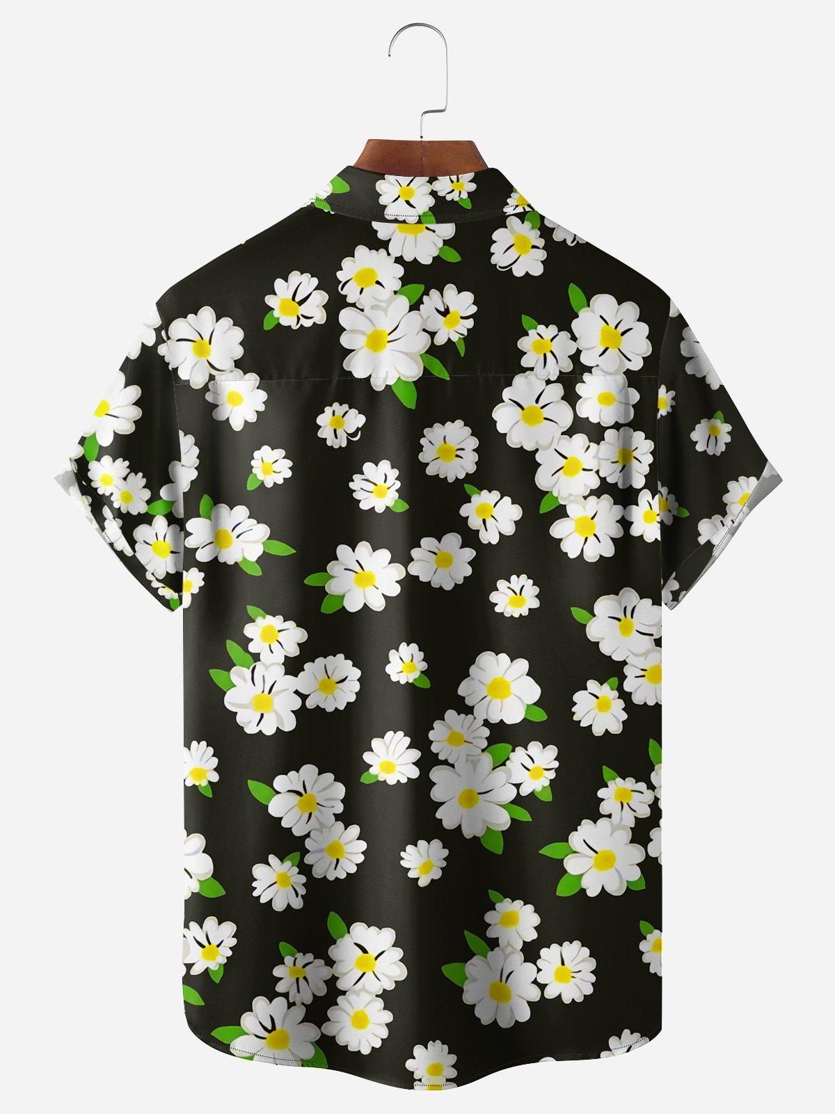 Daisy Chest Pocket Short Sleeve Hawaiian Shirt