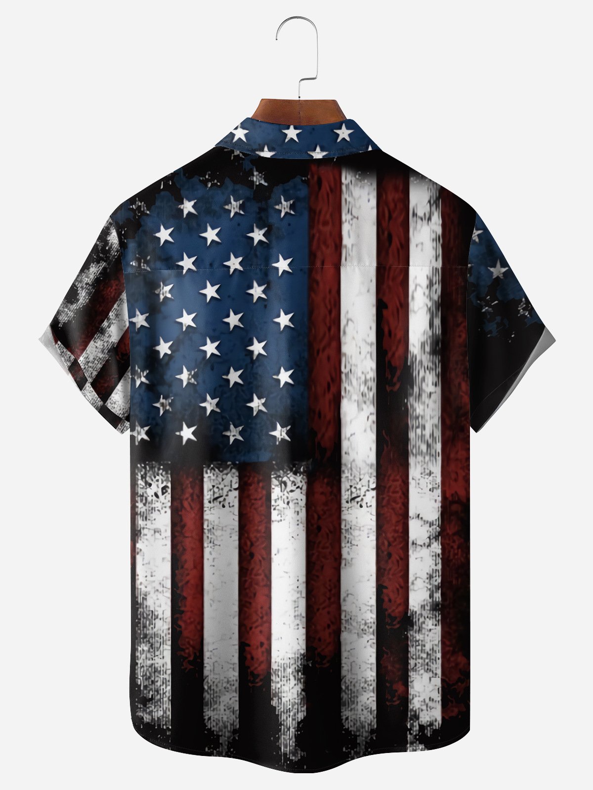 America Freedom Chest Pocket Short Sleeve Casual Shirt