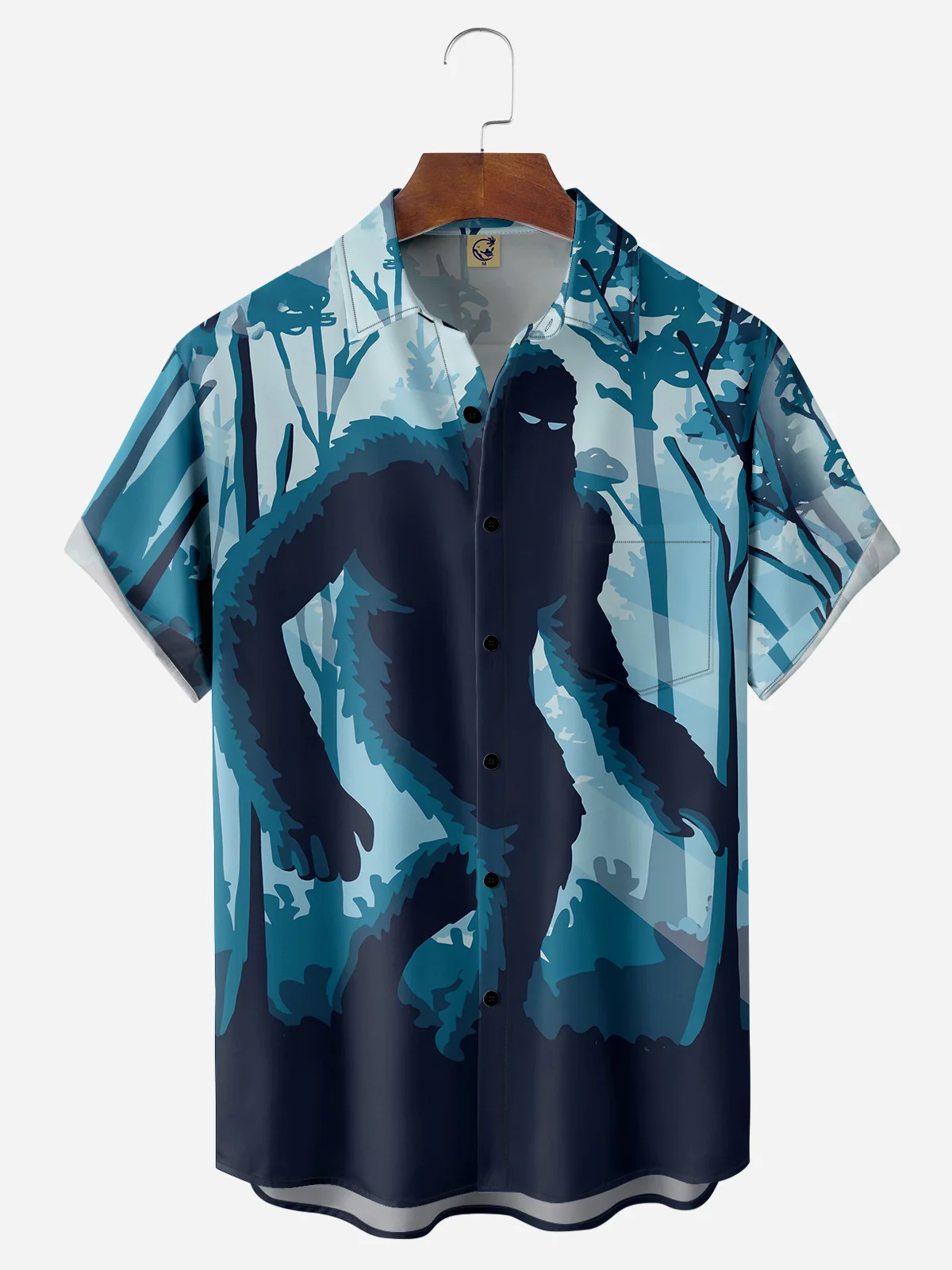  Chest Pocket Short Sleeve Casual Shirt