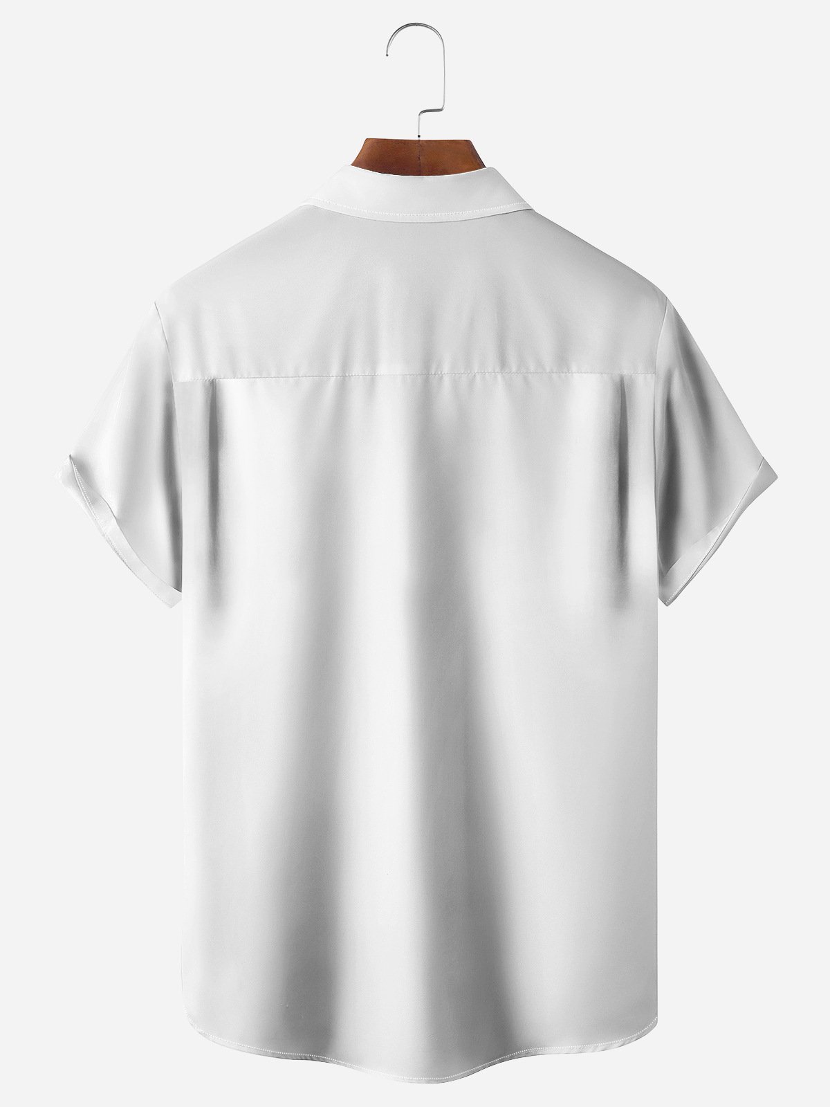Horse Chest Pocket Short Sleeve Casual Shirt