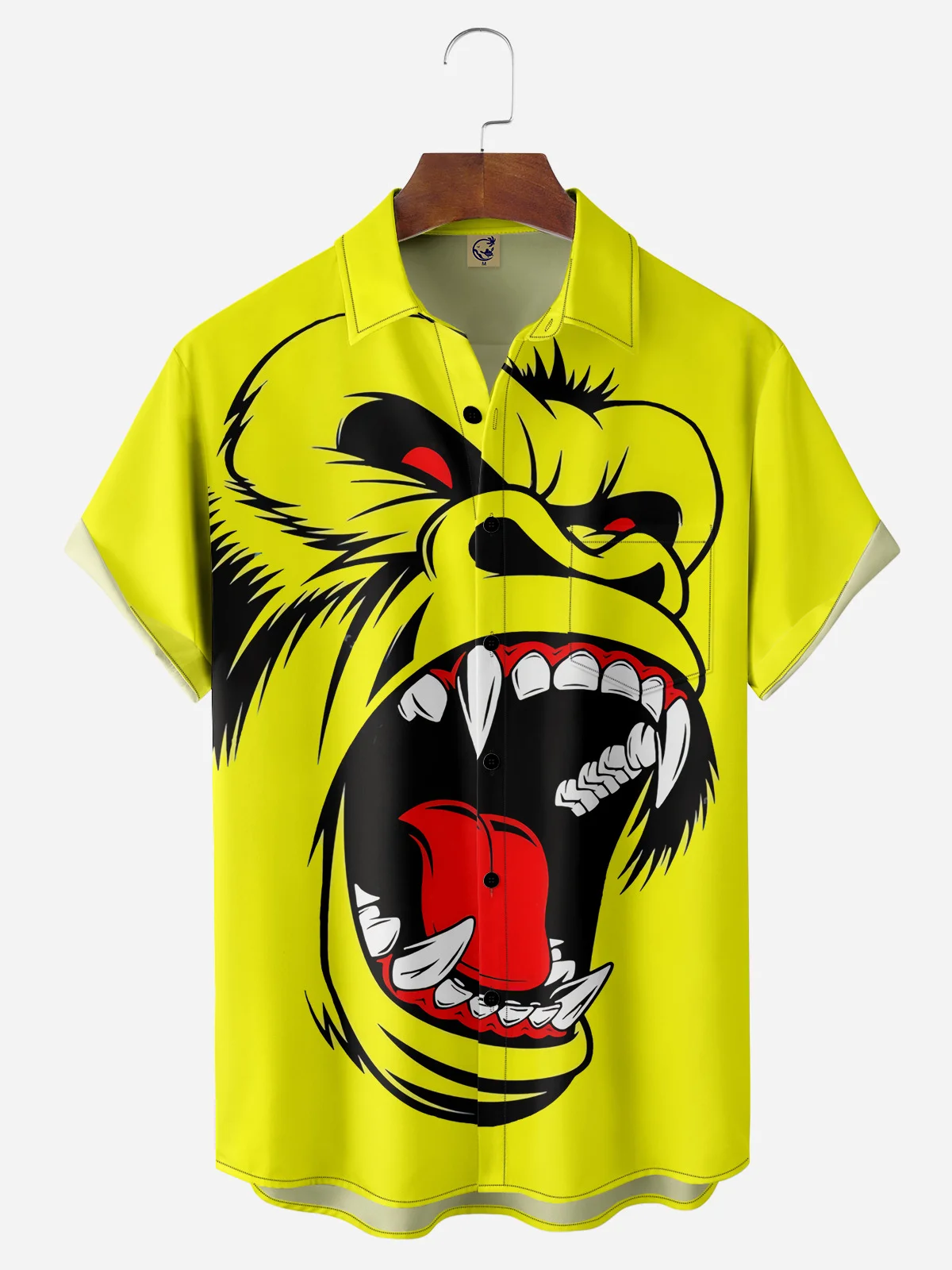 Gorilla Chest Pocket Short Sleeve Casual Shirt