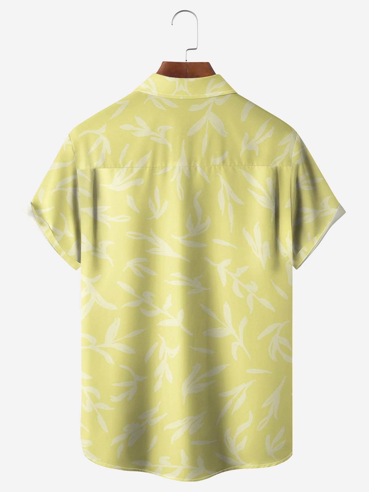 Coconut Tree Chest Pocket Short Sleeve Hawaiian Shirt